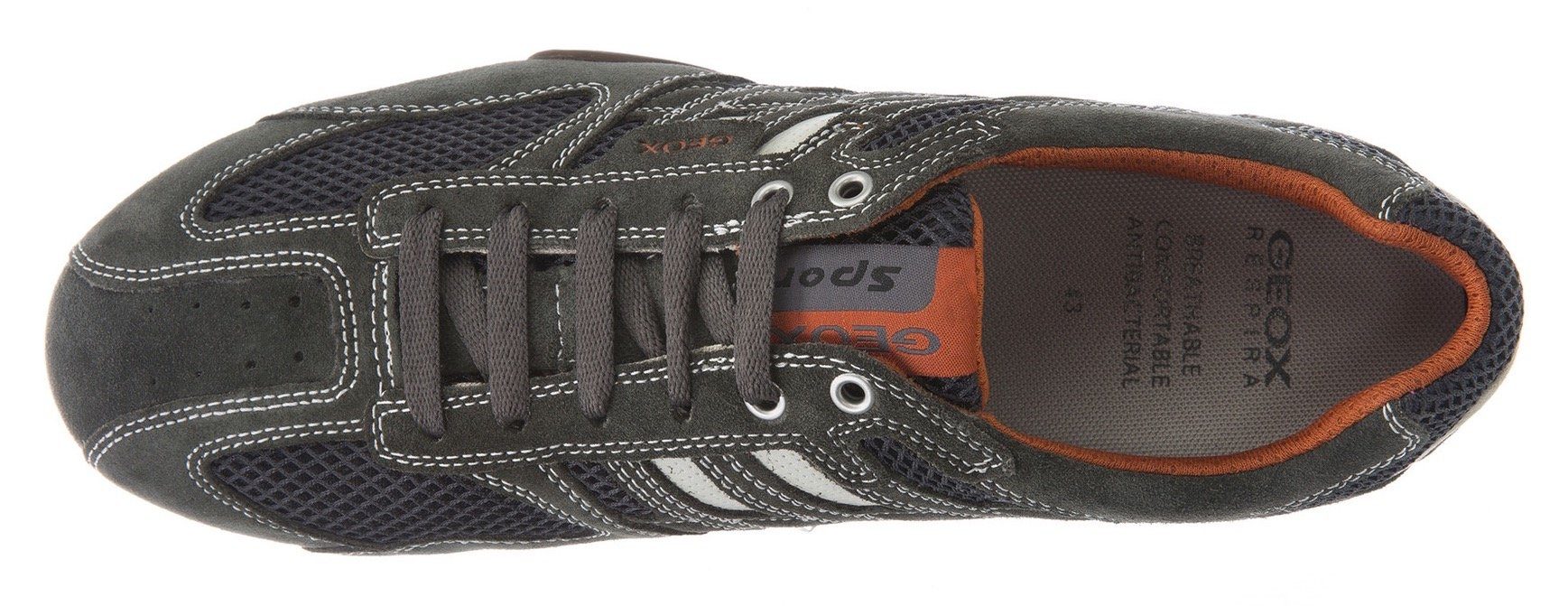 Geox Sneakers Snake met geox speciale membraan, vrijetijdsschoen, lage schoen, veterschoen