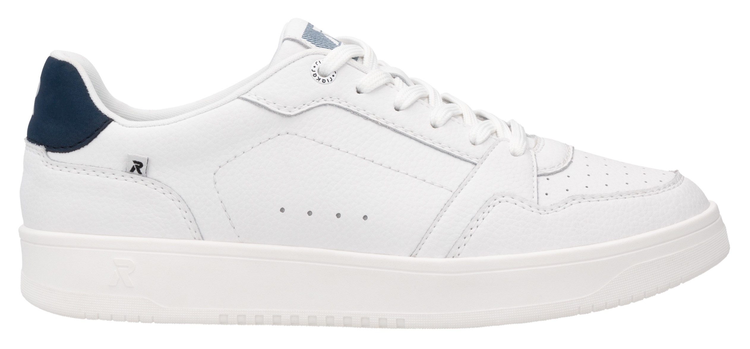 RIEKER Sport Sneakers , veterschoenen, vrijetijdssneaker, lage schoen met subtiele perforatie