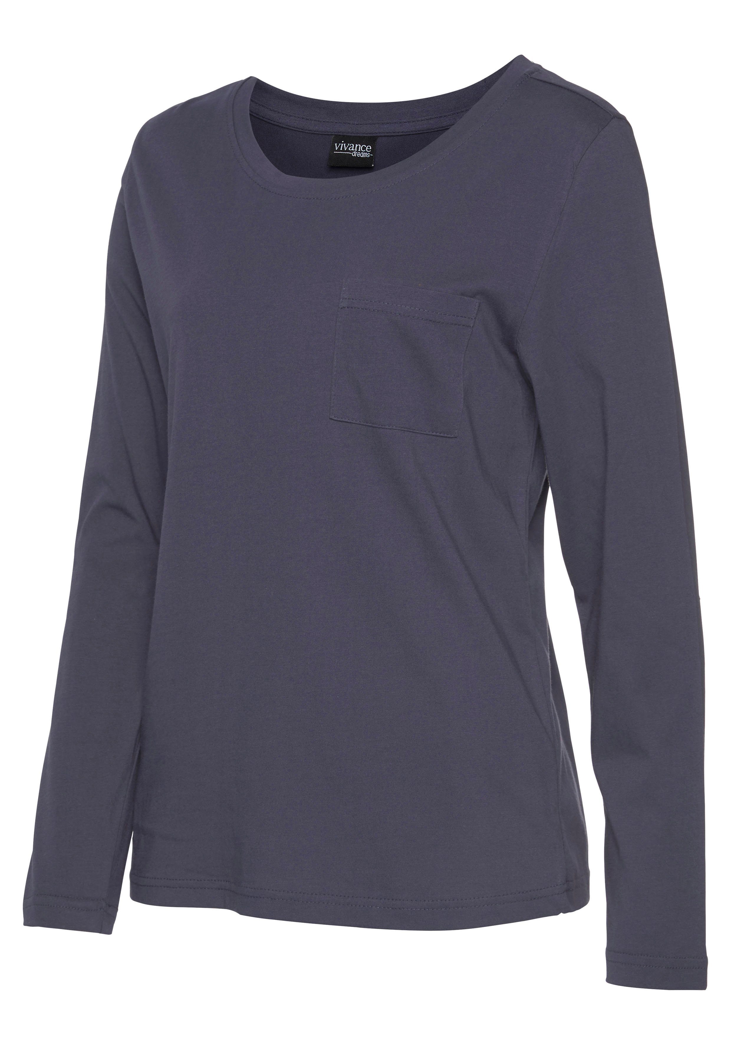 Vivance Dreams Pyjama met gedessineerde pyjamabroek (2-delig, 1 stuk)