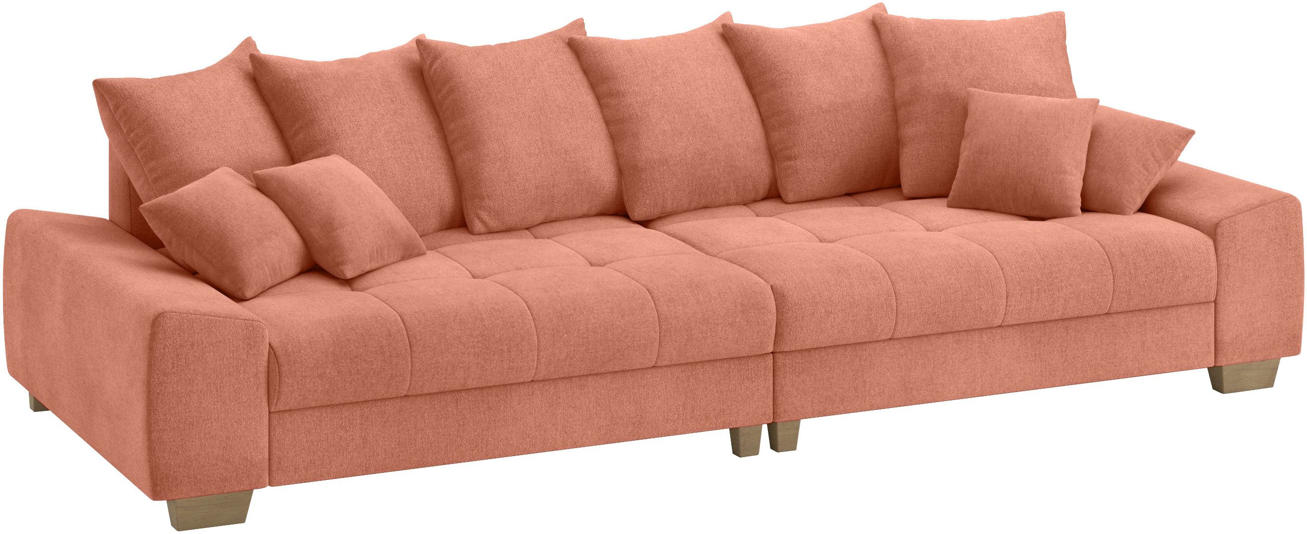 Mr. Couch Megabank Nikita II Optioneel met koudschuim bekleding, tot 140 kg belastbaar oranje, xxl banken