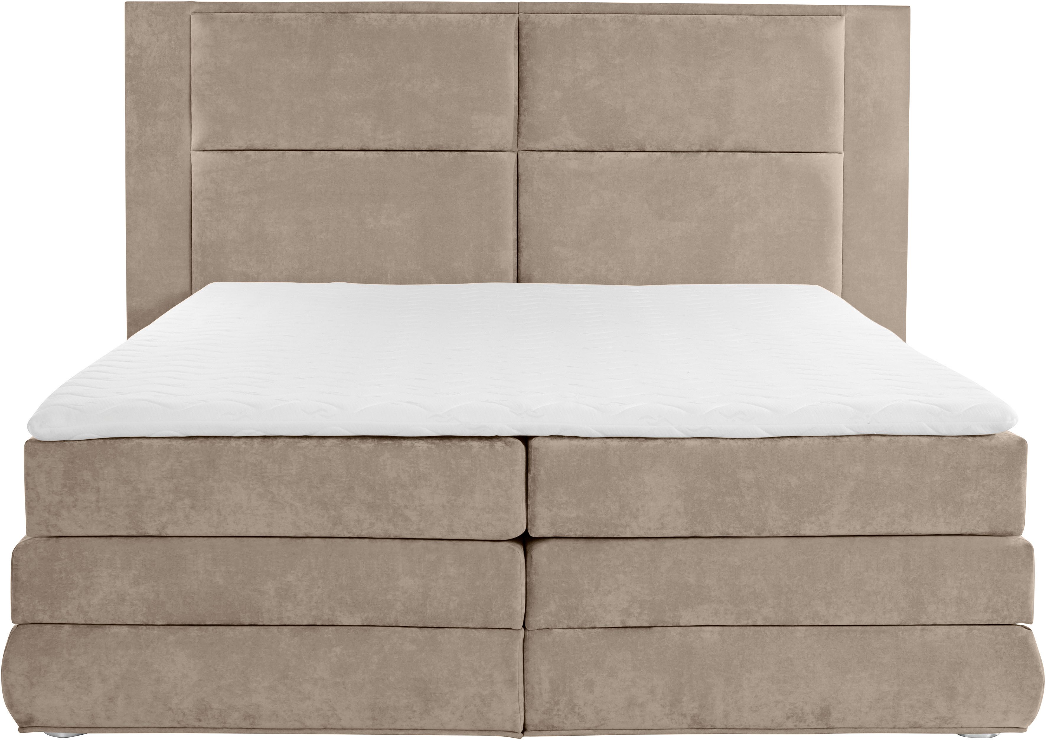 COLLECTION AB Boxspring Copenhagen inclusief bedkist, topmatras, naar keuze met ledverlichting