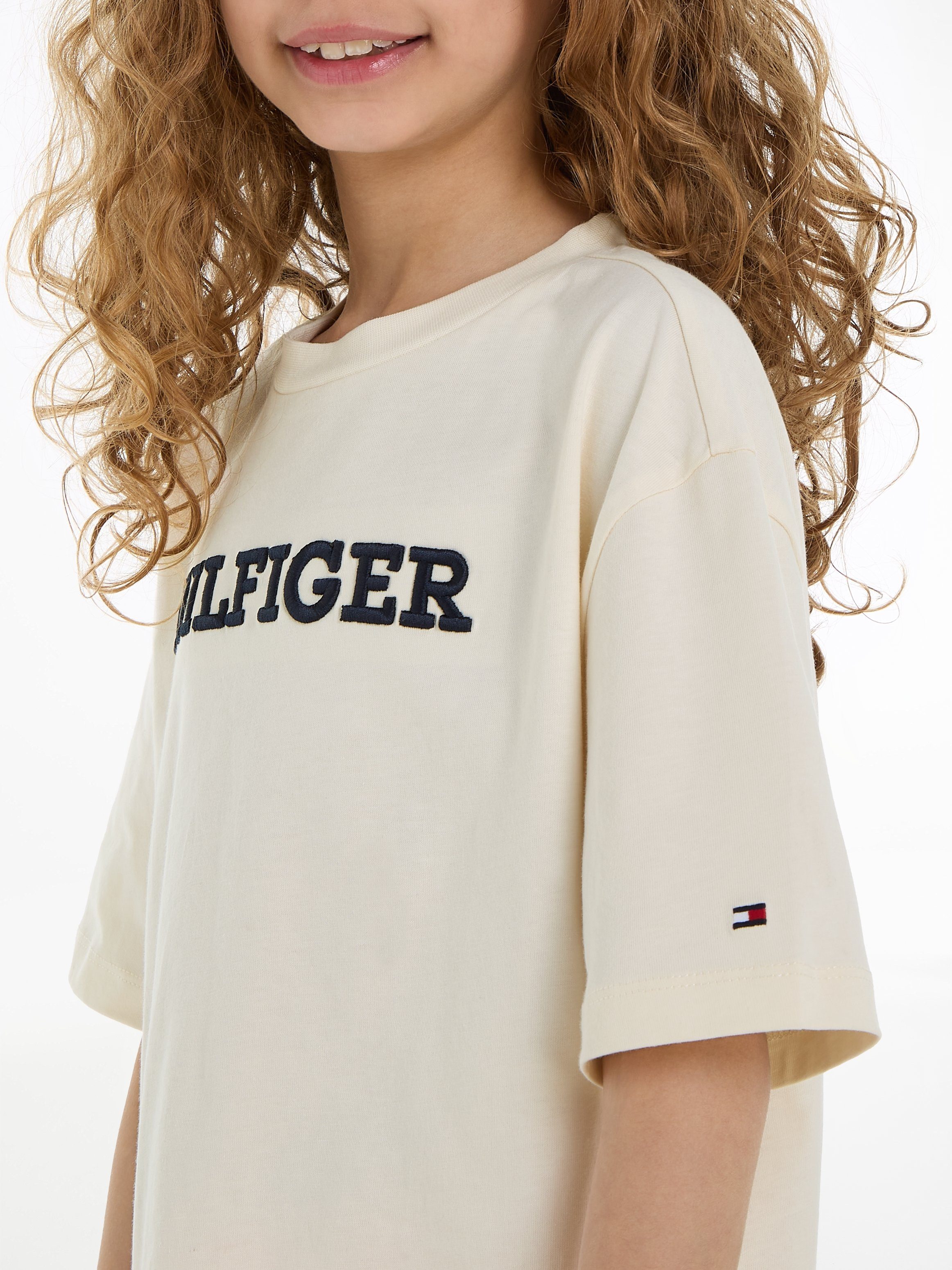 Tommy Hilfiger T-shirt U MONOTYPE TEE S/S met groot logoborduursel
