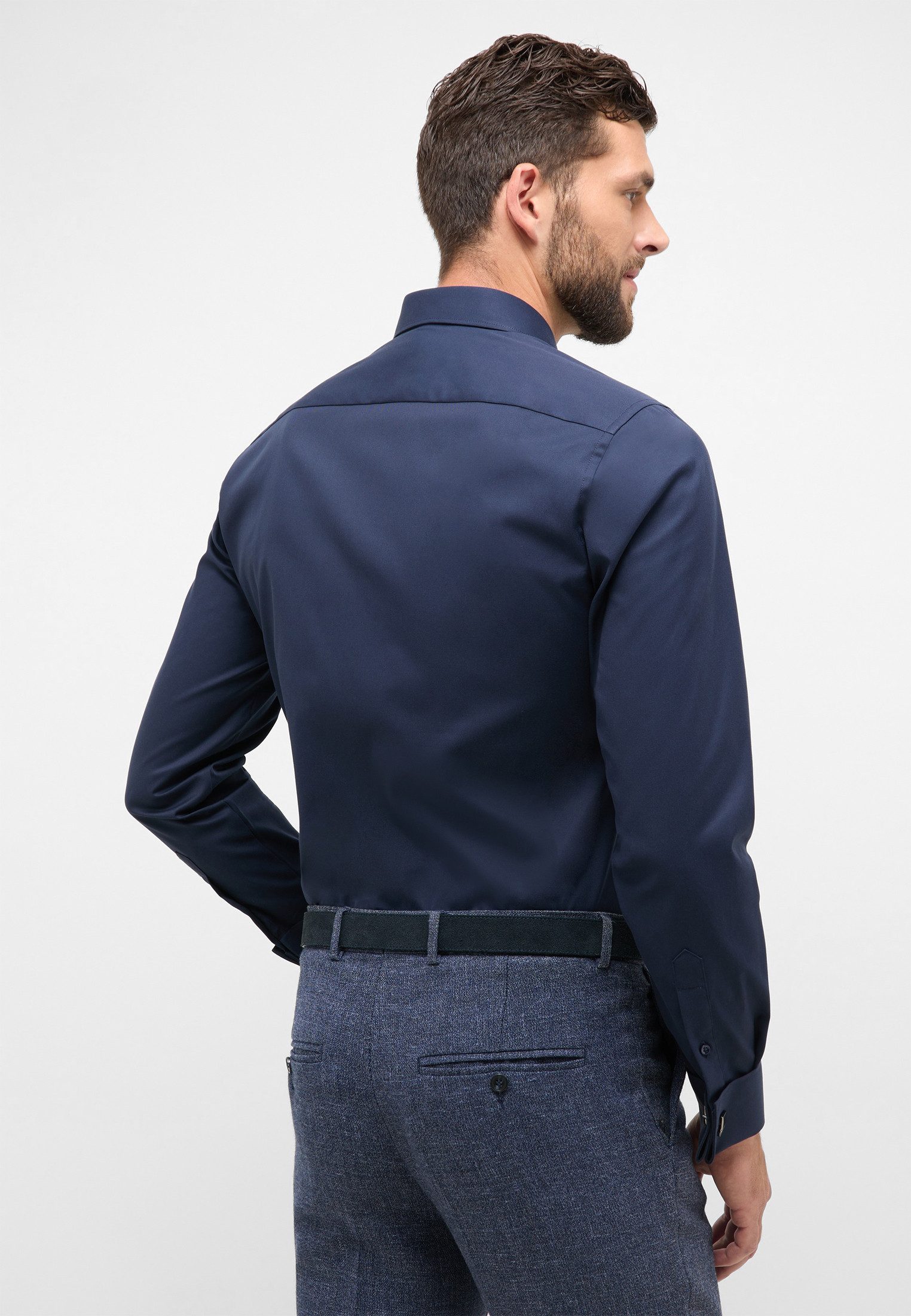 Eterna Overhemd met lange mouwen Slim fit NON IRON (strijkvrij)