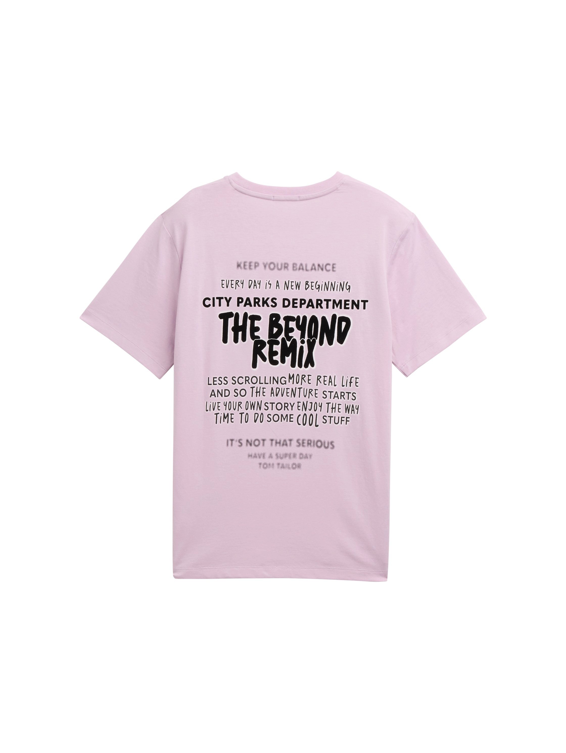 Tom Tailor T-shirt met voor- en achterkant print