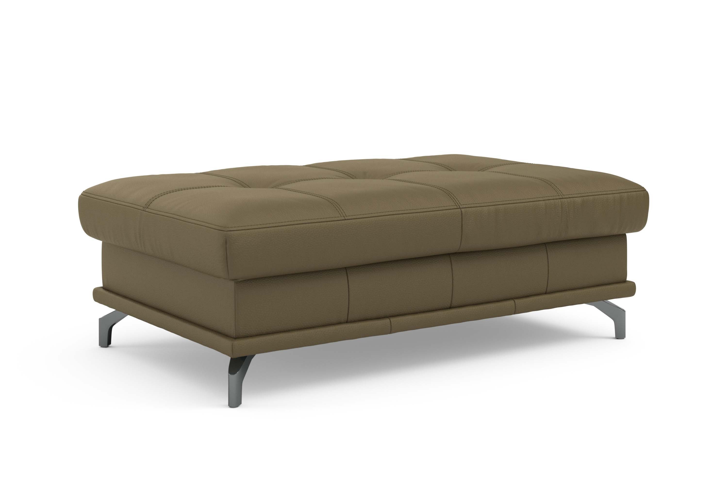 Places of Style Hocker Costello passend bij de serie, edele metalen voeten