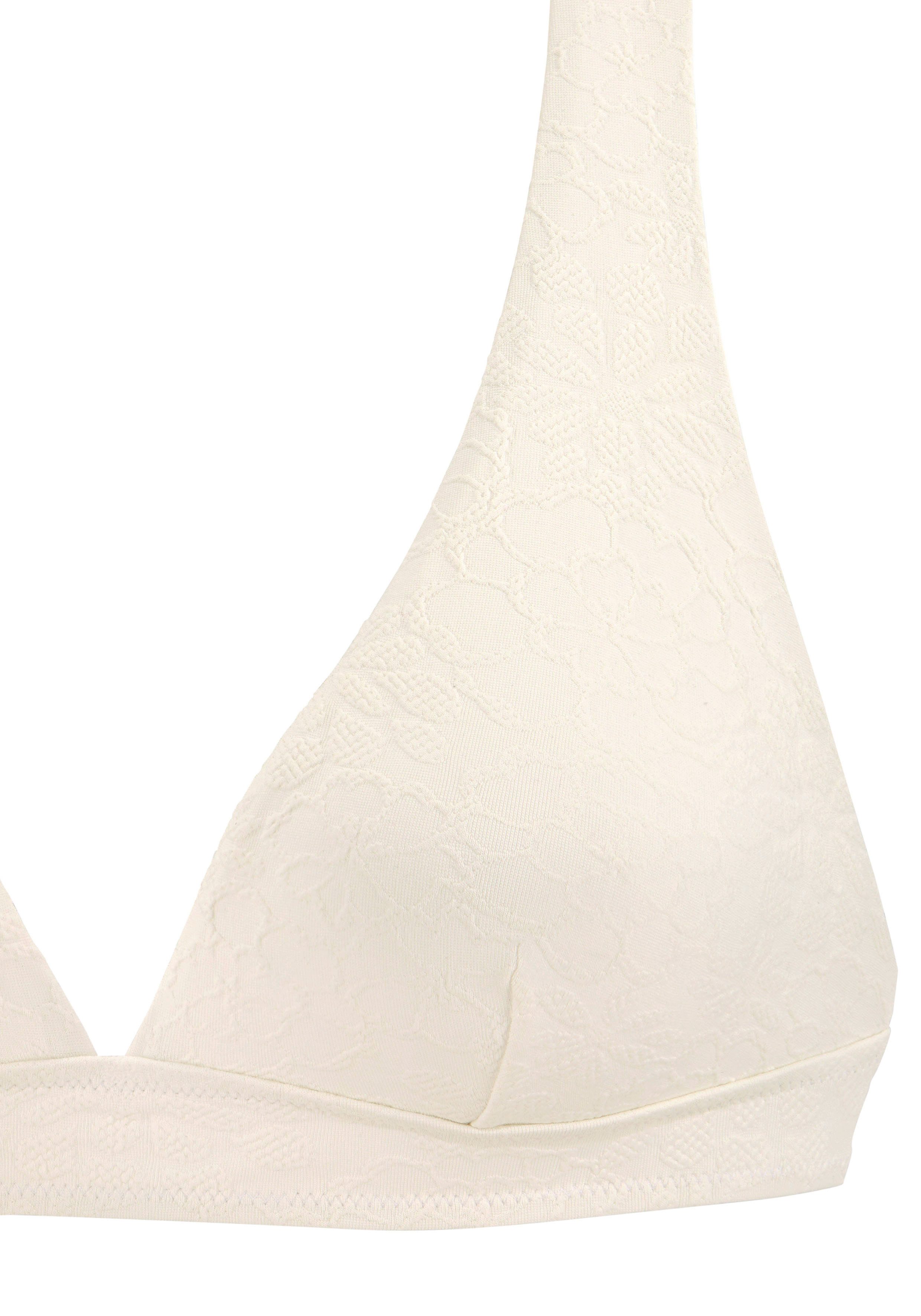 Buffalo Triangel-bikinitop Bubble met bloemige structuur