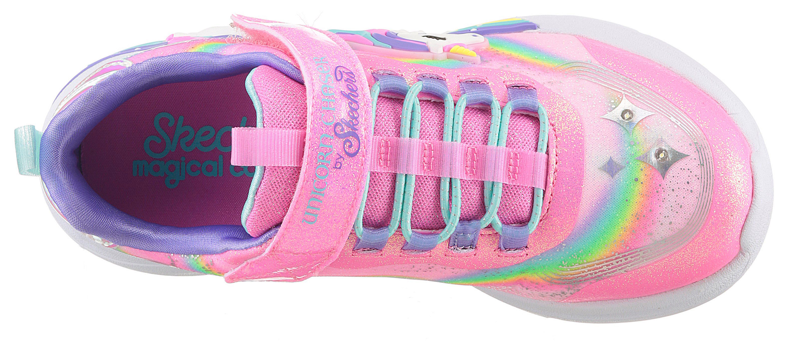 Skechers Kids Sneakers UNICORN CHASER , glitter-blink schoen om in te glijden, maat sjabloon om te downloaden