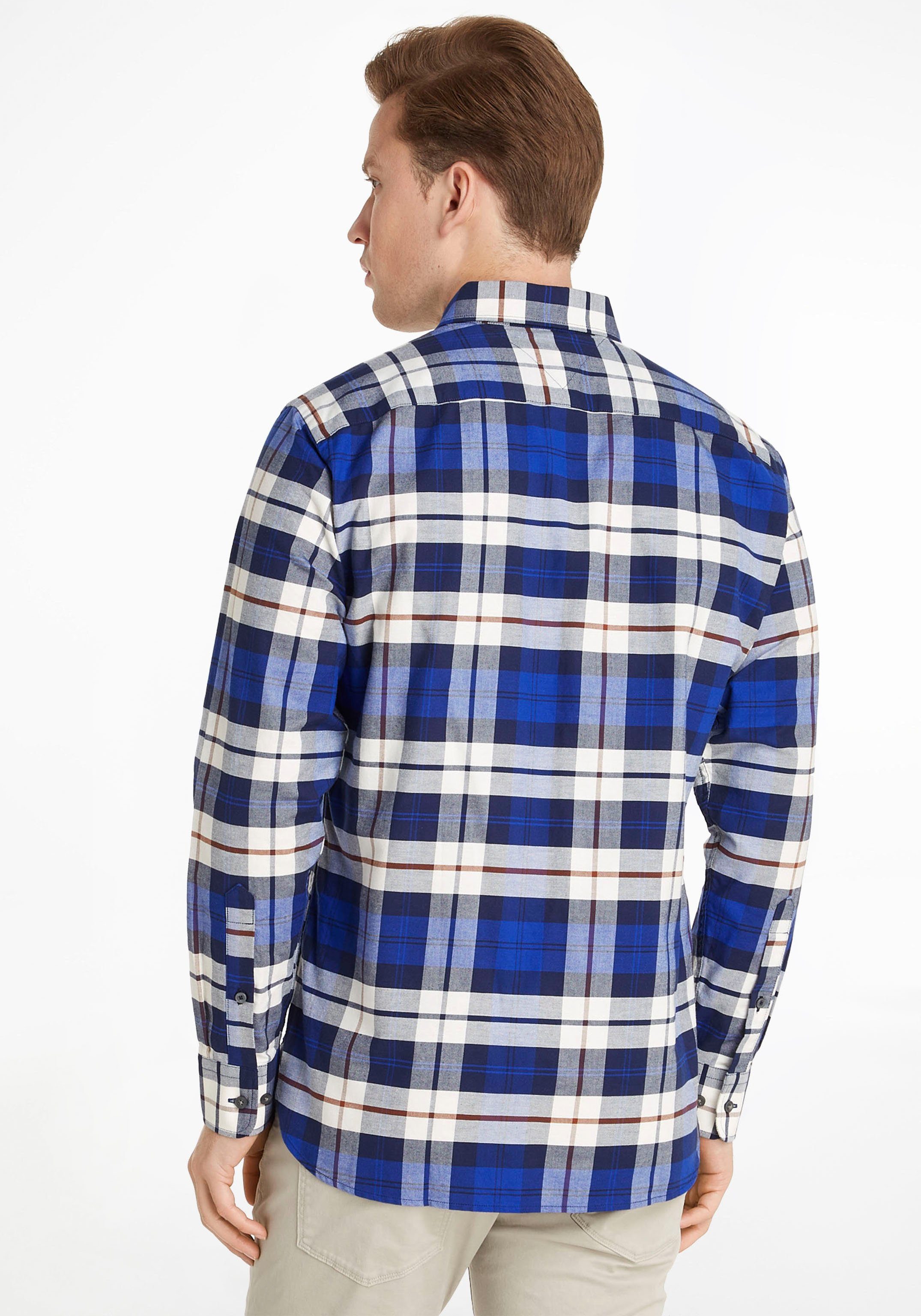 Tommy Hilfiger Overhemd met lange mouwen OXFORD BLACKWATCH RF SHIRT