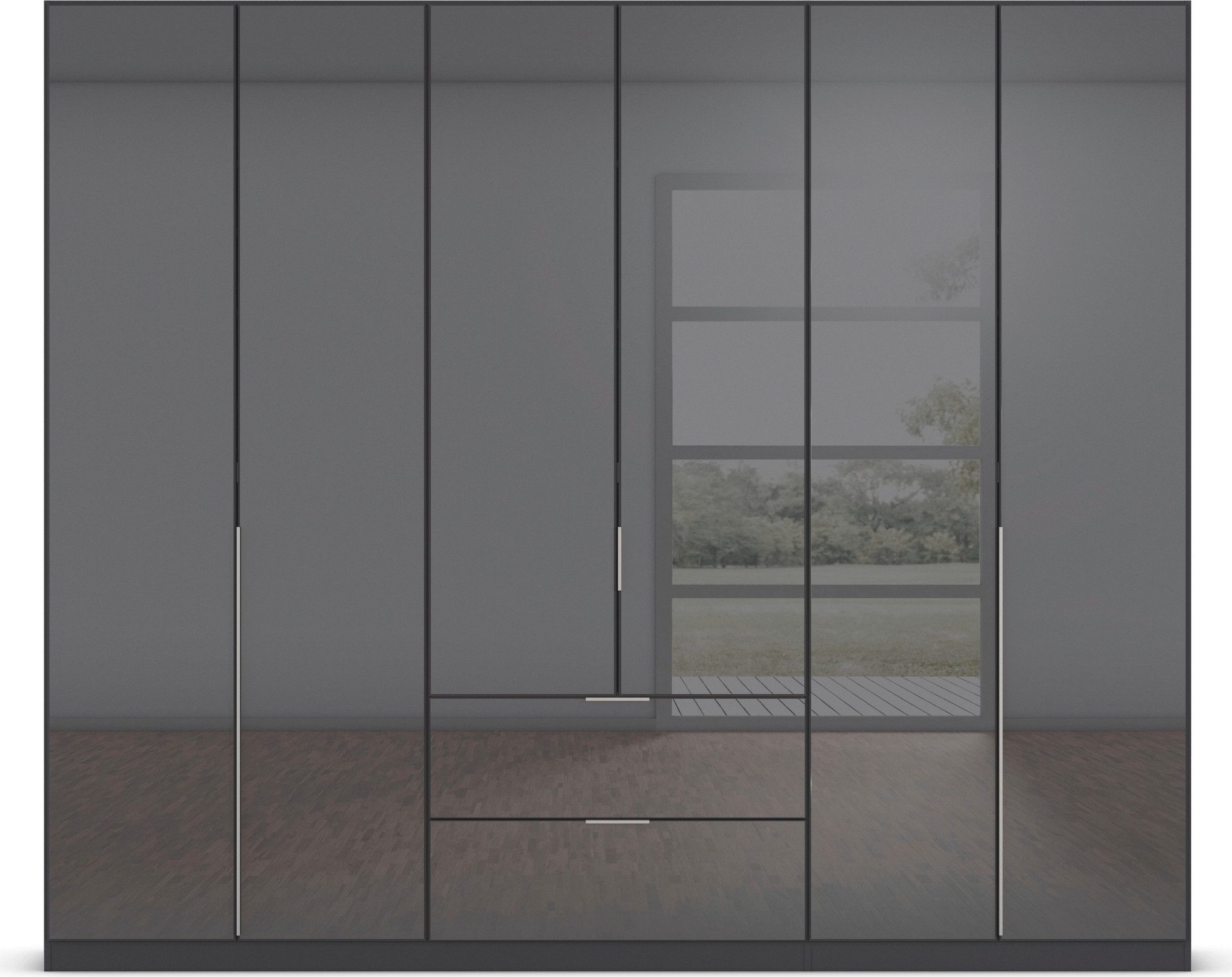 rauch Draaideurkast Kledingkasten kast garderobe AGORDO met glazen front