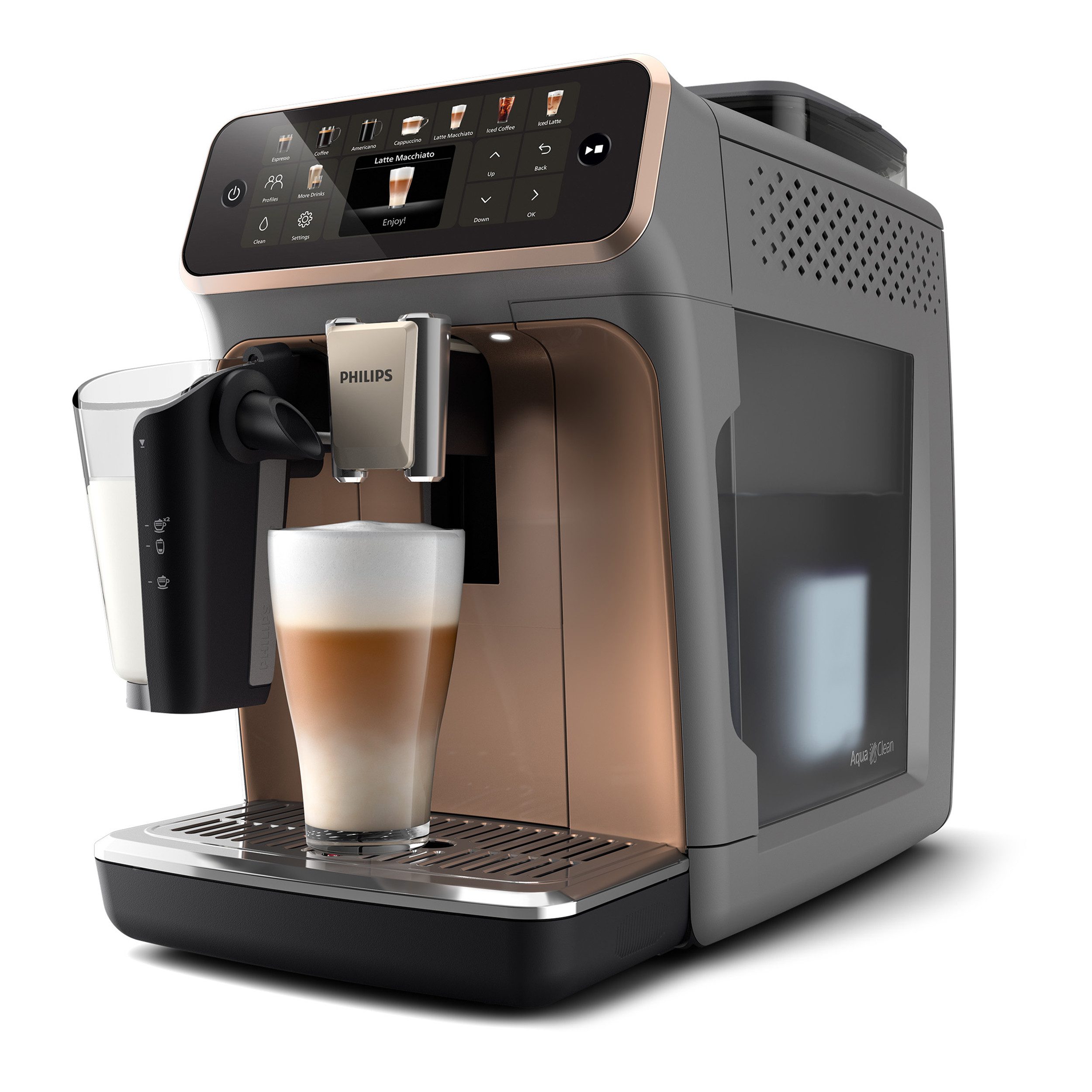 Philips Volautomatisch koffiezetapparaat EP5544/80 5500 Series, 20 Kaffeespezialitäten (heiß oder eisgekühlt),