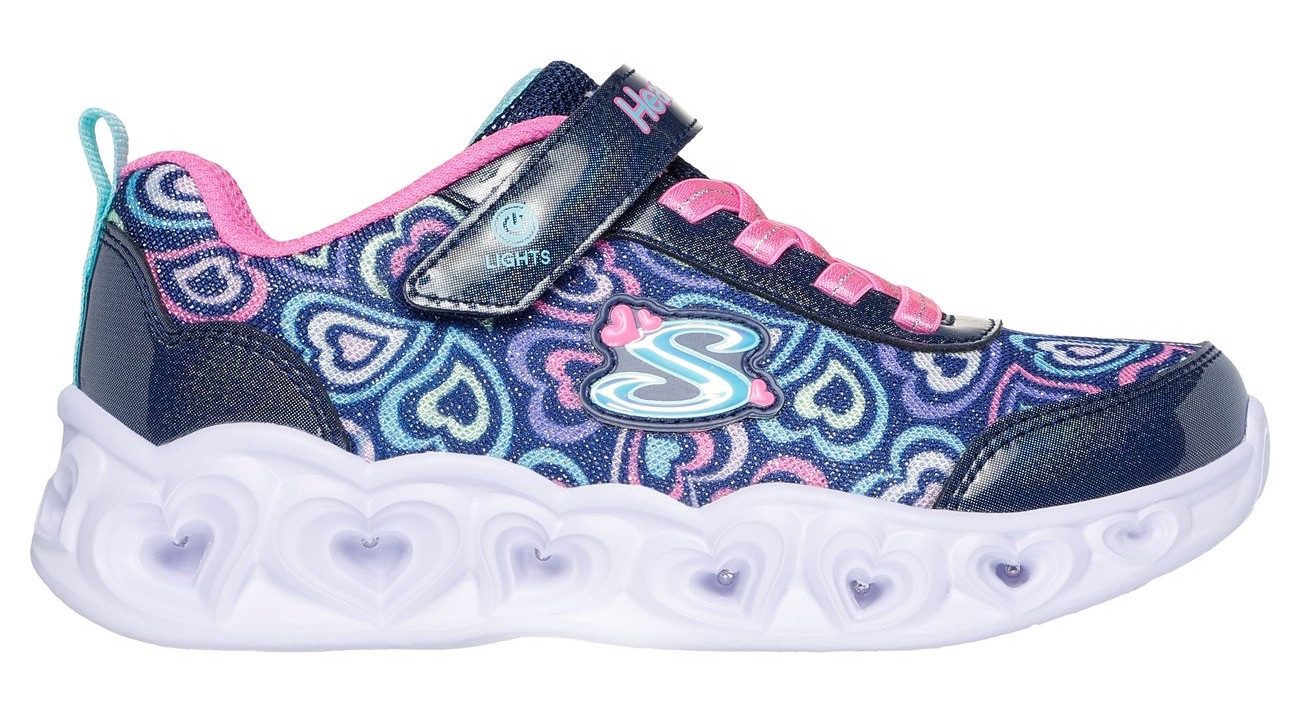 Skechers Sneakers HEART LIGHTS Blinkende schoen met hart-loopzool, maat sjabloon te downloaden