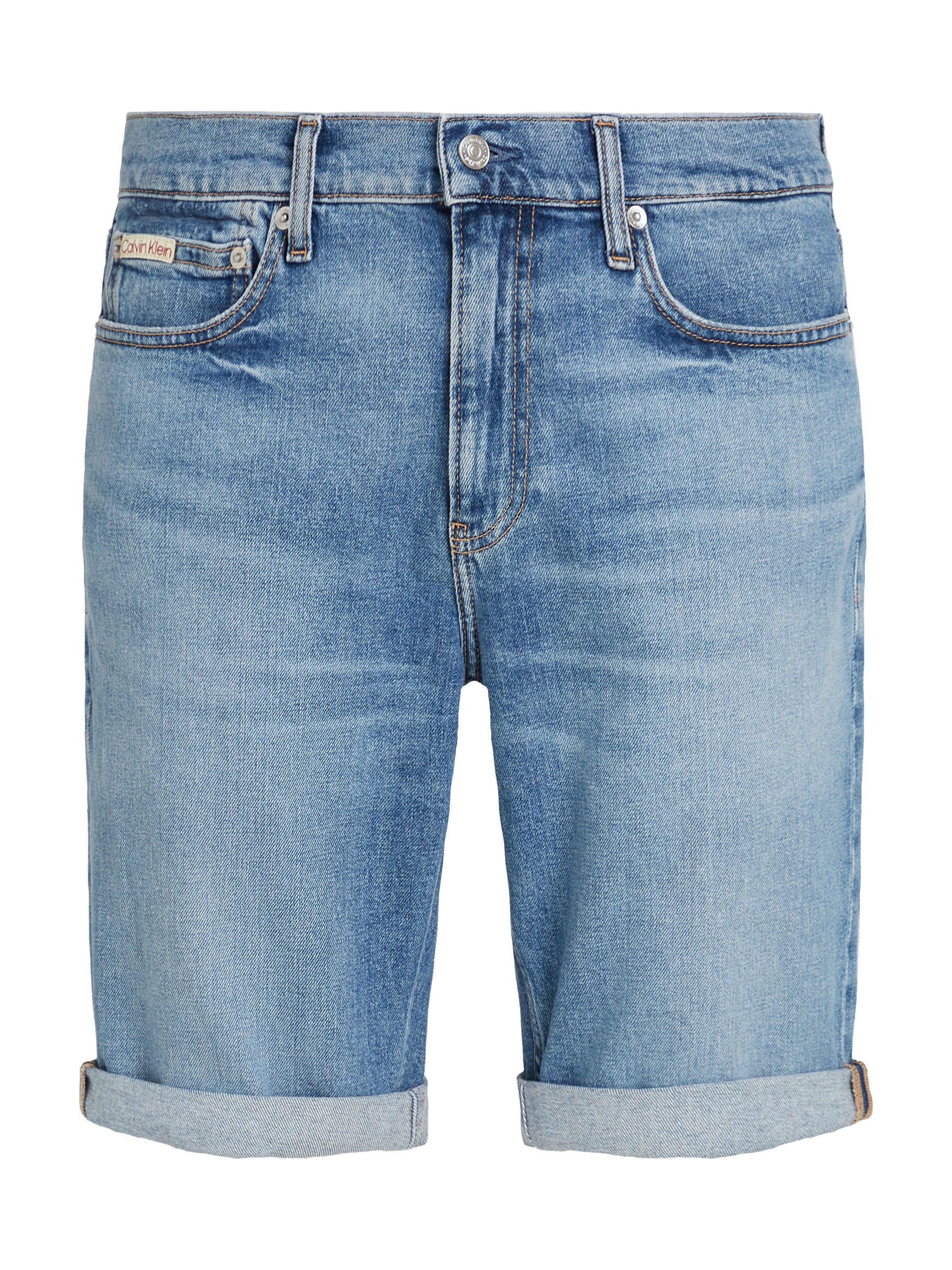 Calvin Klein Short SLIM SHORT met omslagzoom