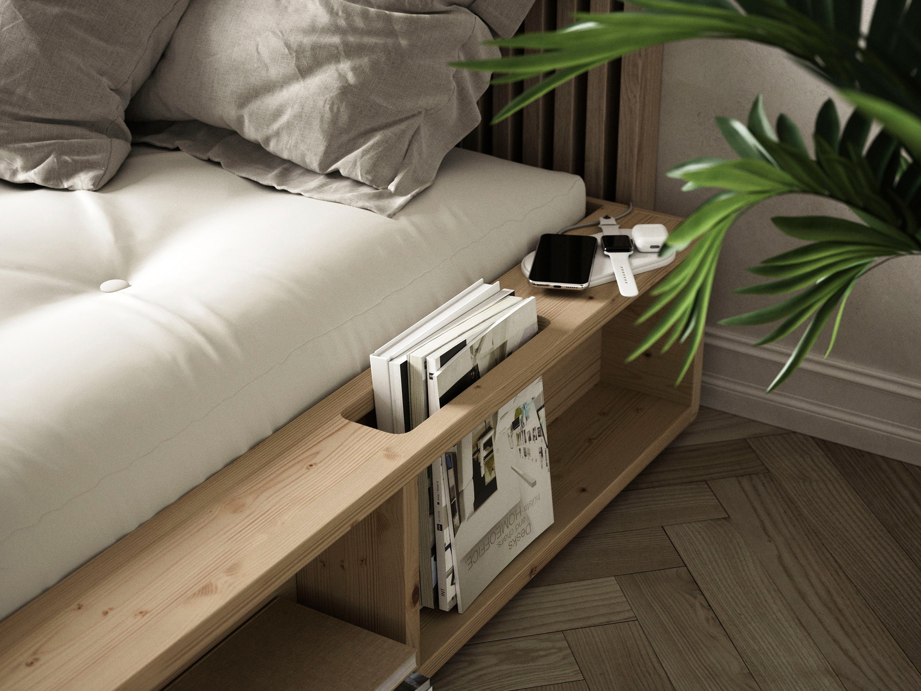 Karup Futonbed Ziggy, in verschillende breedtes, gecertificeerd massief hout