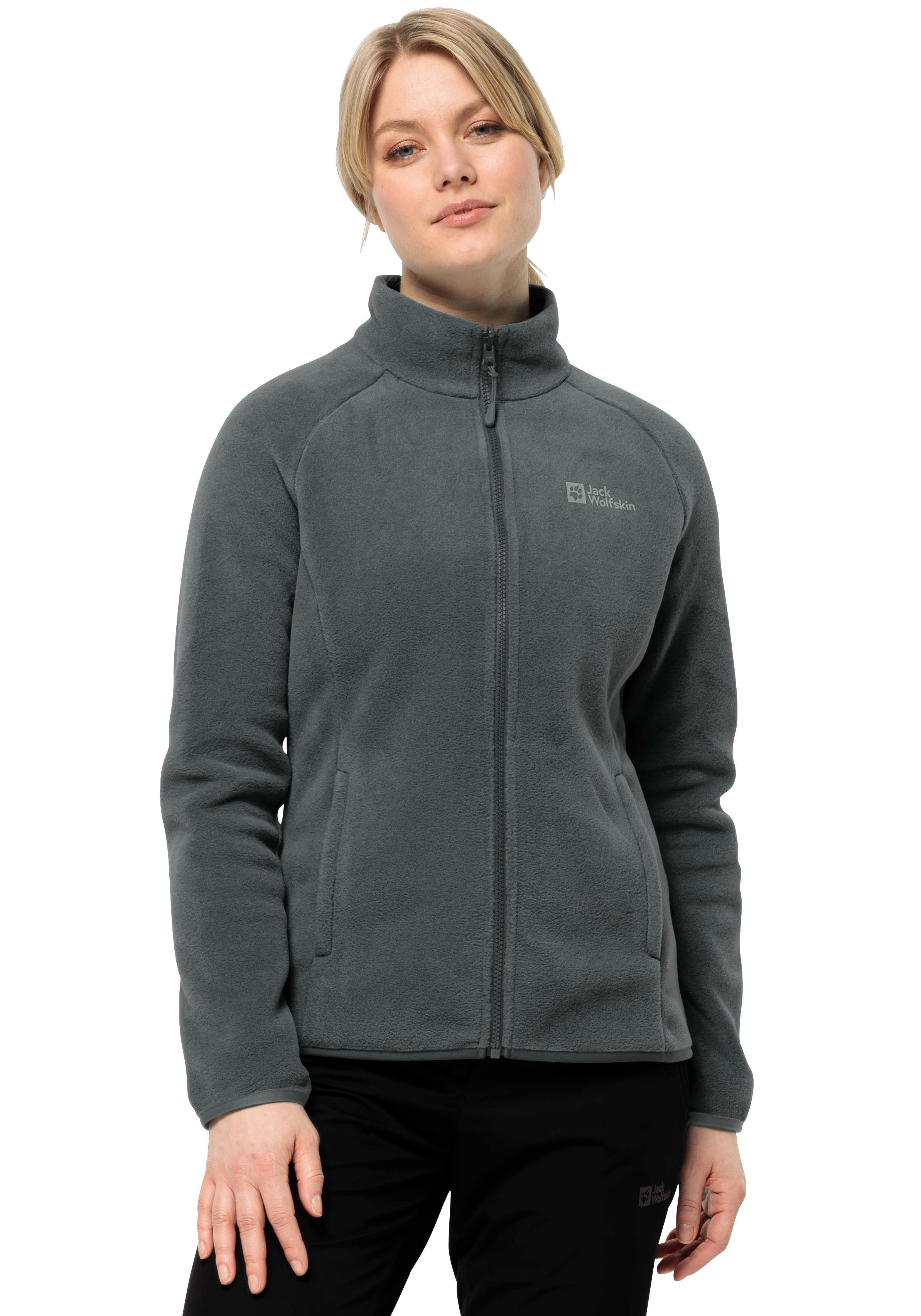 Jack Wolfskin Fleecejack MOONRISE FZ W met korte systeemrits voor wandelingen