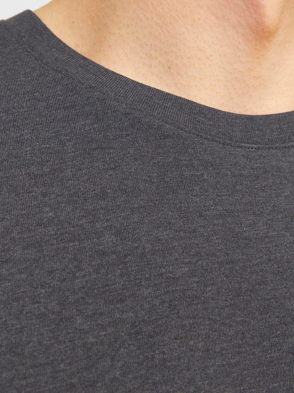 Jack & Jones Shirt met ronde hals JJEORGANIC MELANGE TEE SS O-NECK NOOS