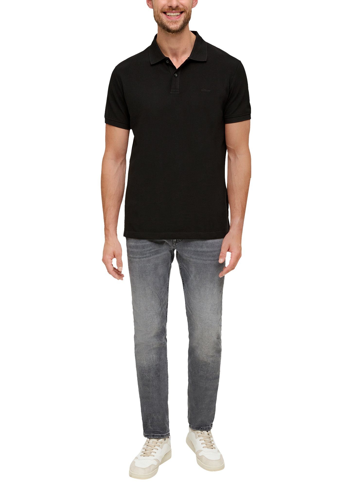 s.Oliver Poloshirt met geborduurd logo