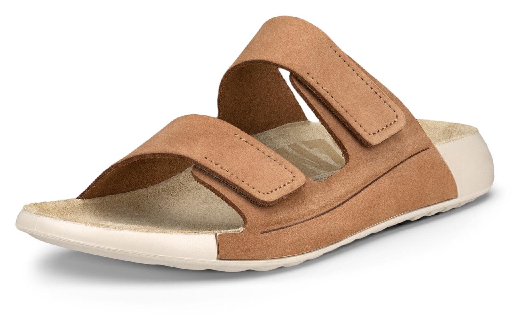 Ecco Slippers Cozmo W zomerschoen, slippers met twee klittenbandsluitingen