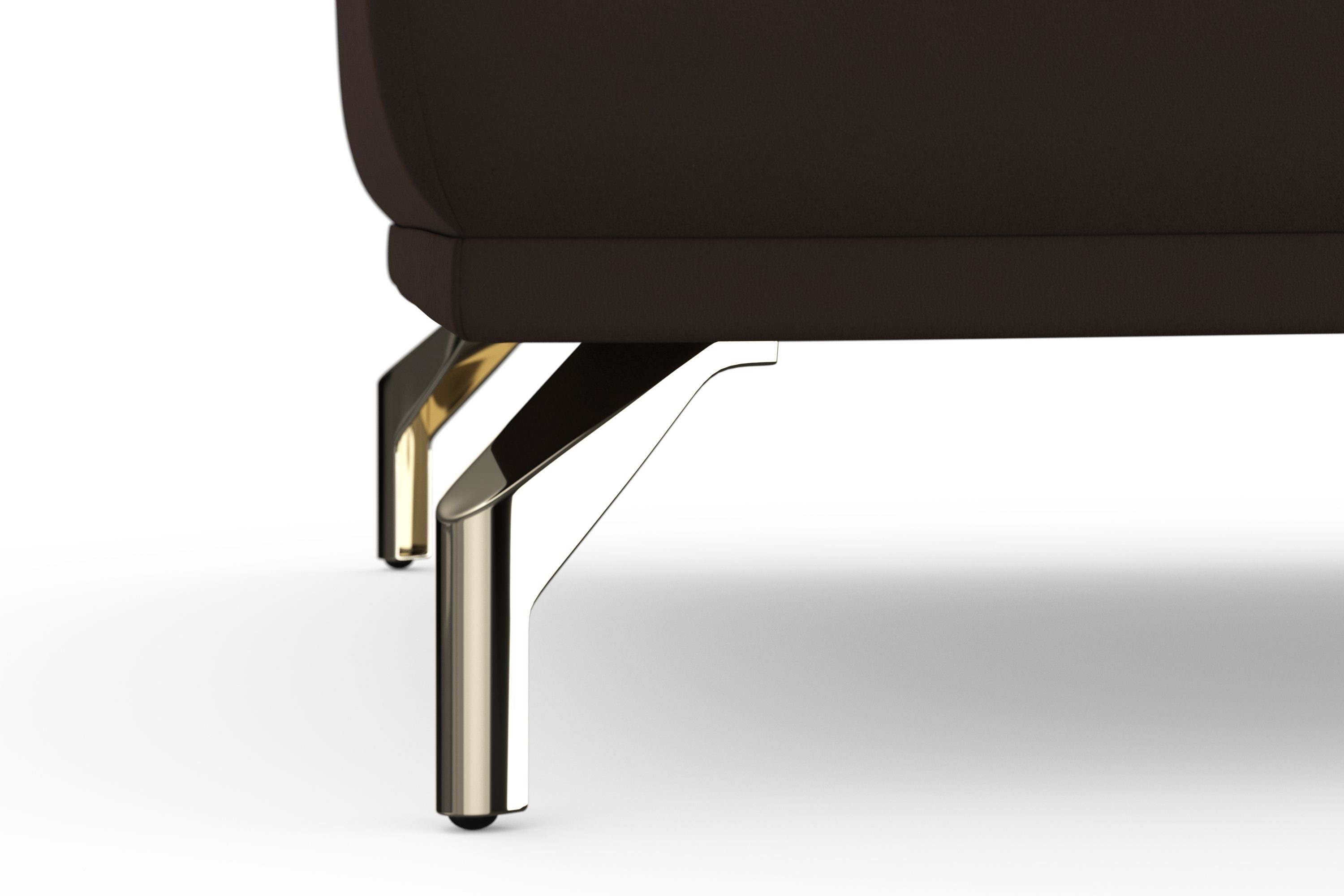 sit&more Hocker Bailando met binnenvering en gesatineerde nikkel poten