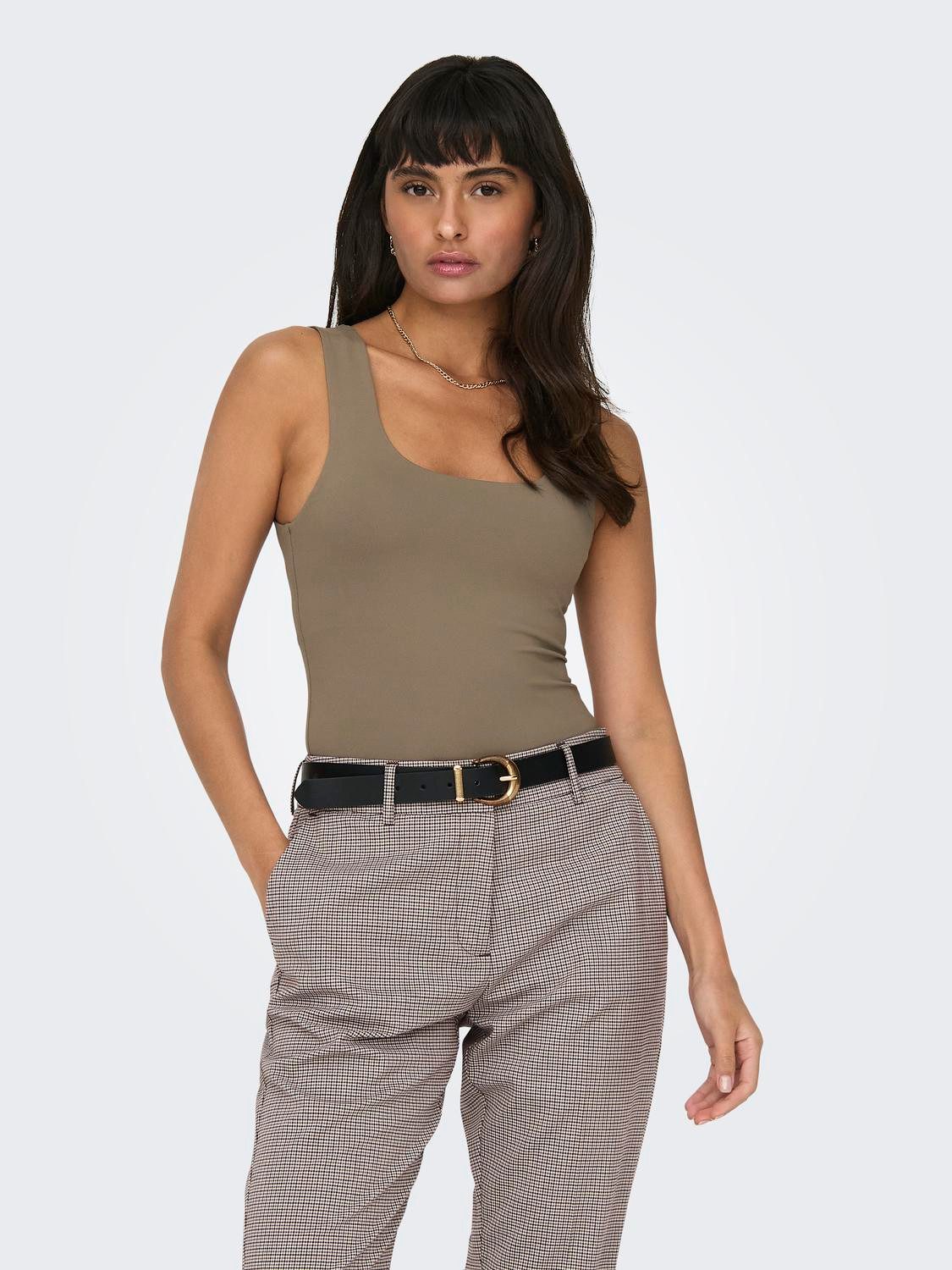 Only Tanktop ONLEA S/L 2-WAYS FIT TOP JRS NOOS