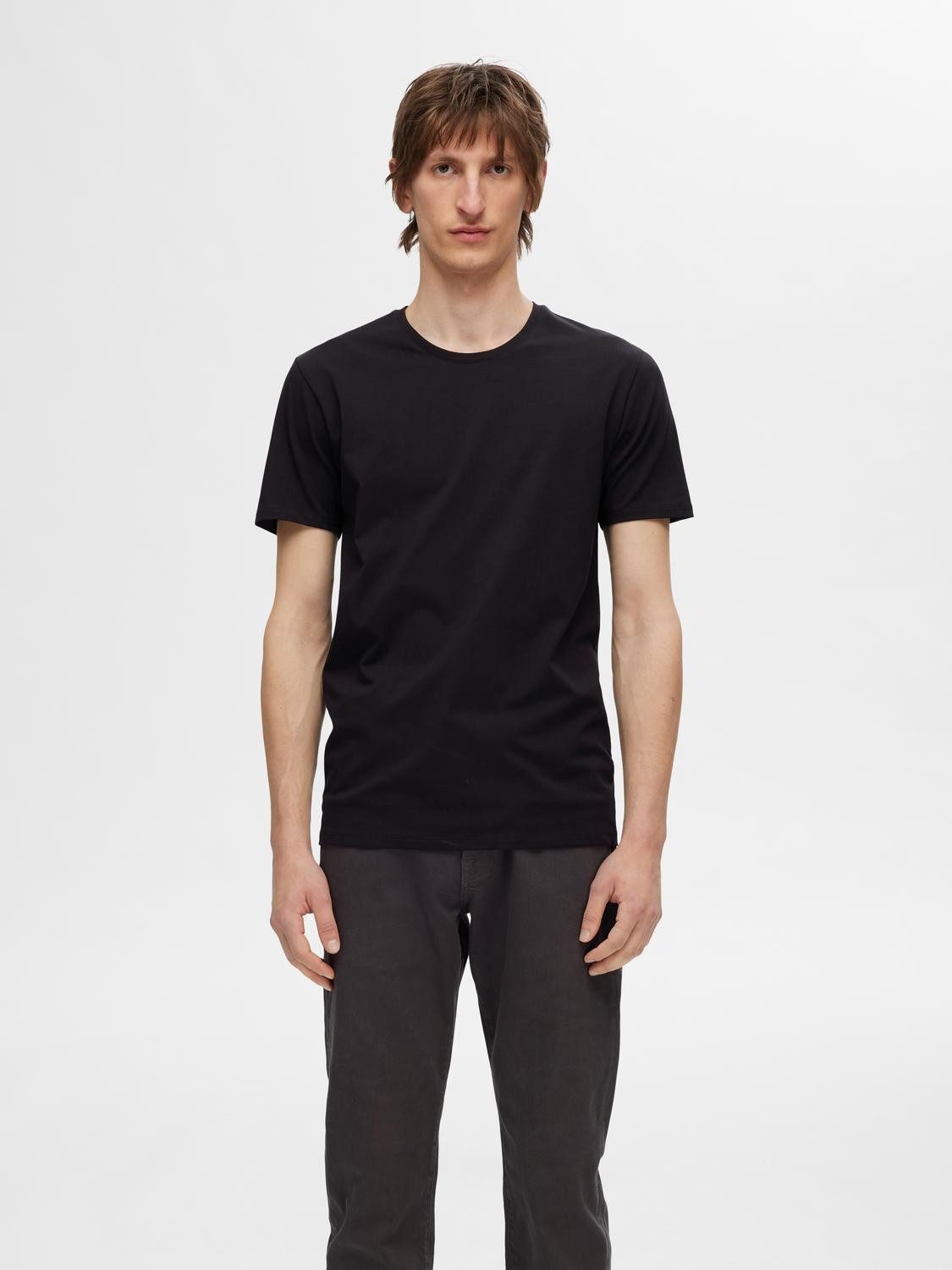 SELECTED HOMME T-shirt SLHROLAND SS O-NECK TEE 3-PACK NOOS