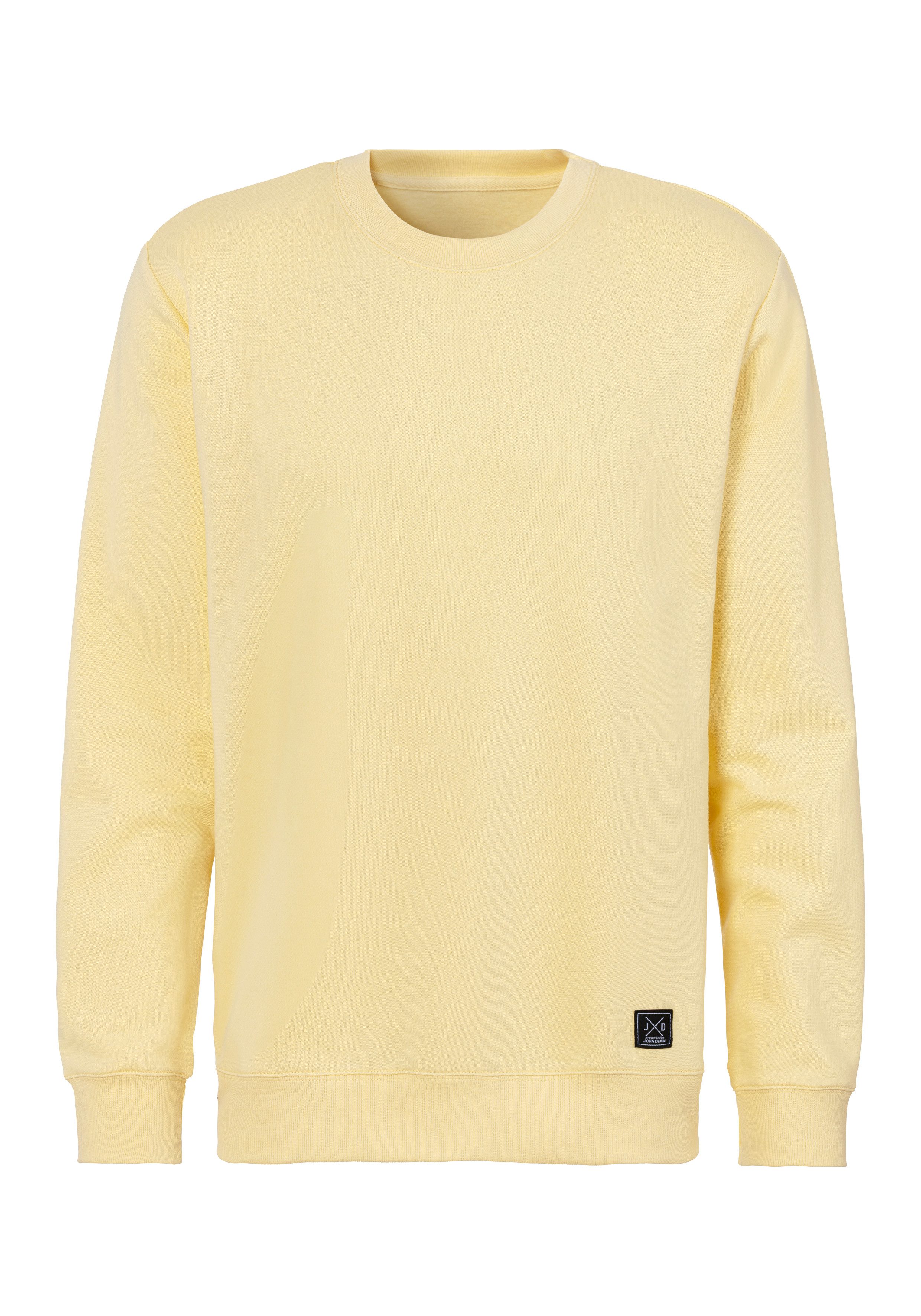 John Devin Sweatshirt Lange mouwen, sweatshirt met ronde hals, katoenmix