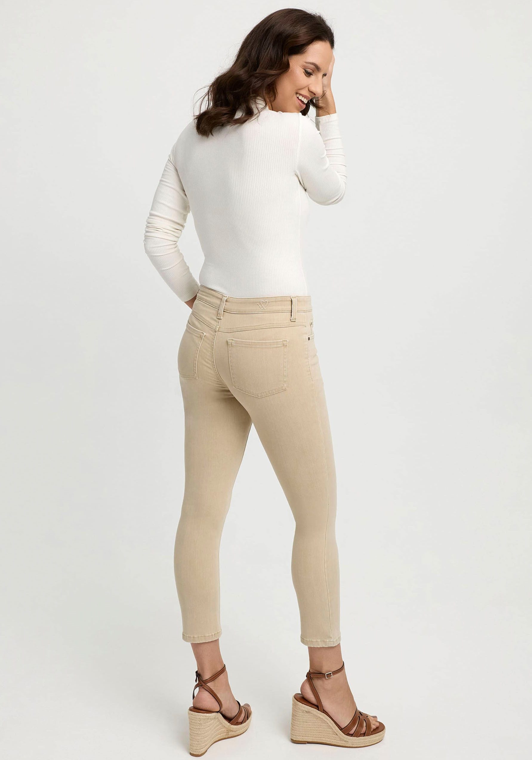 wonderjeans Skinny fit jeans met geborduurd logo