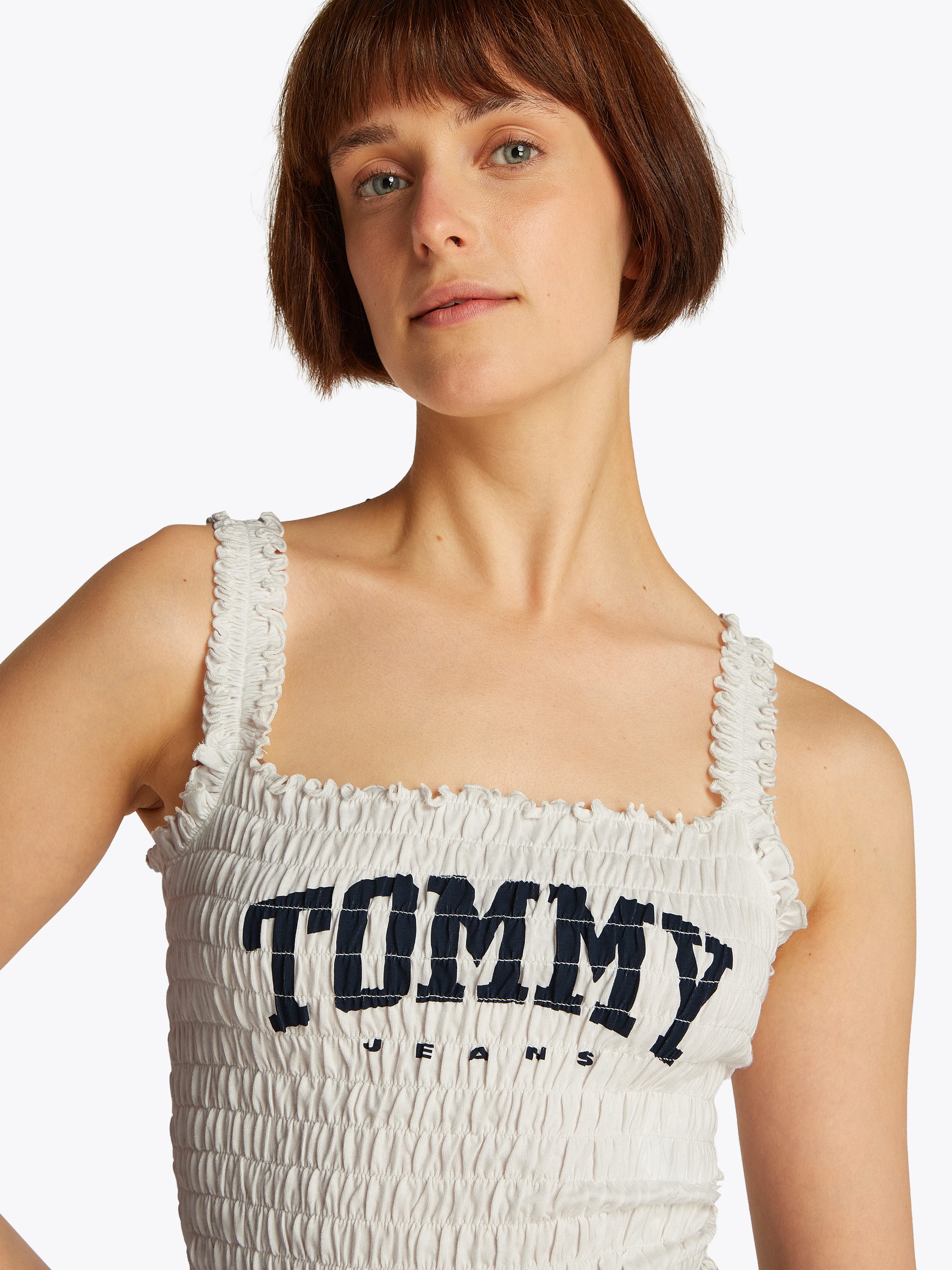 TOMMY JEANS Smoktop TJW SMOCK VARSITY BRALETTE