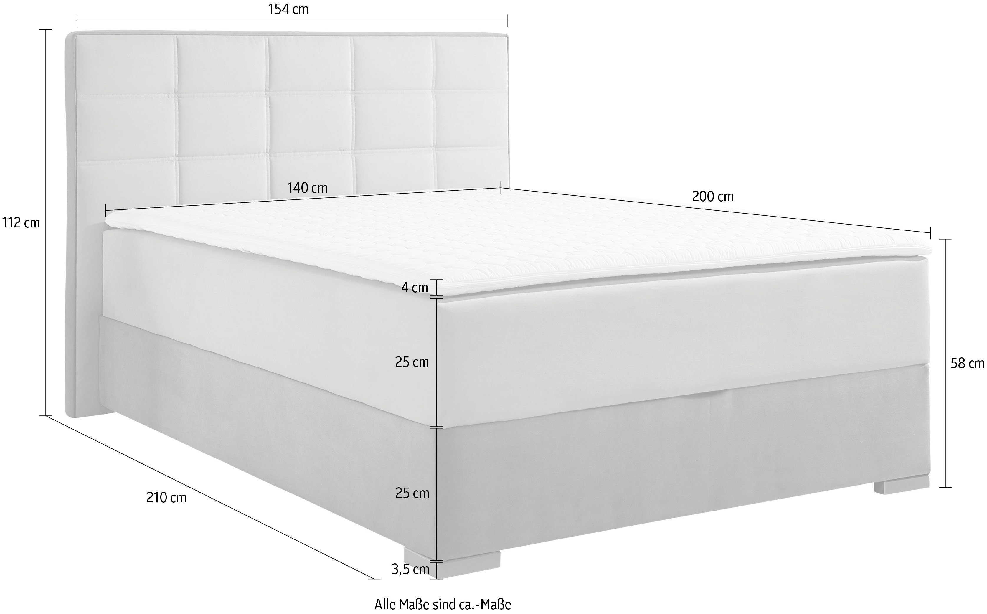 Maintal Boxspring met bedkist en topmatras