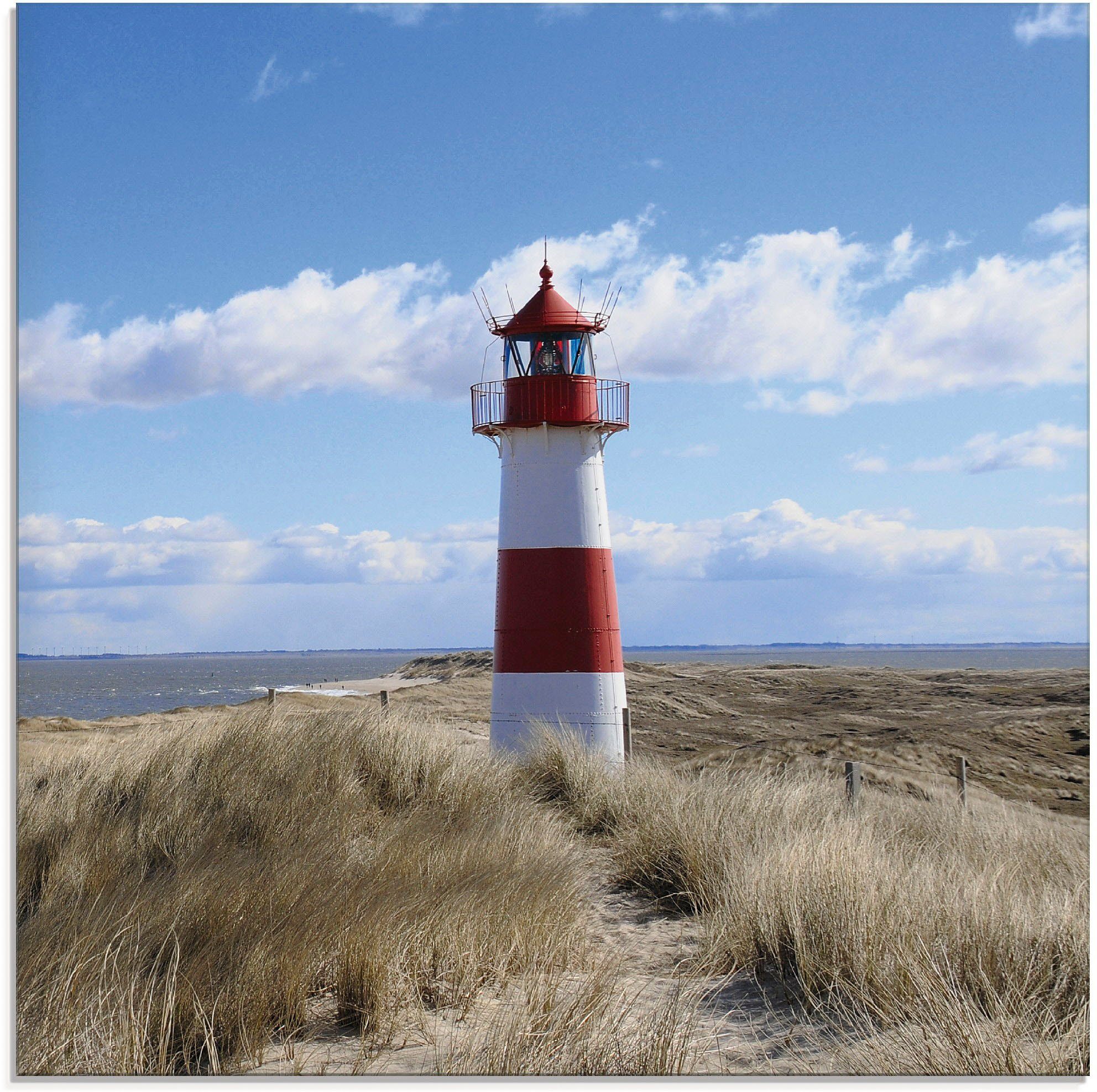 Artland Print op glas Vuurtoren Sylt