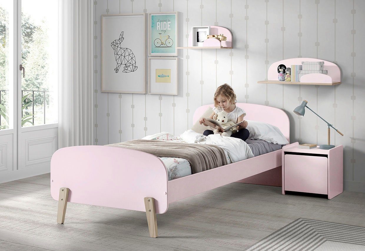 Vipack Kinderrek Kiddy Wandplank gemaakt van grenen, MDF onderdelen, naar keuze 45 of 65 cm breed