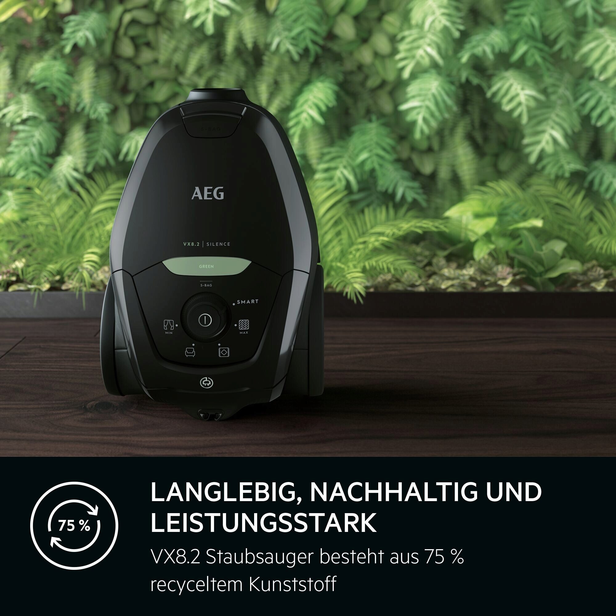 AEG Stofzuiger VX82-1-ÖKO van 75% recyclingkunststof