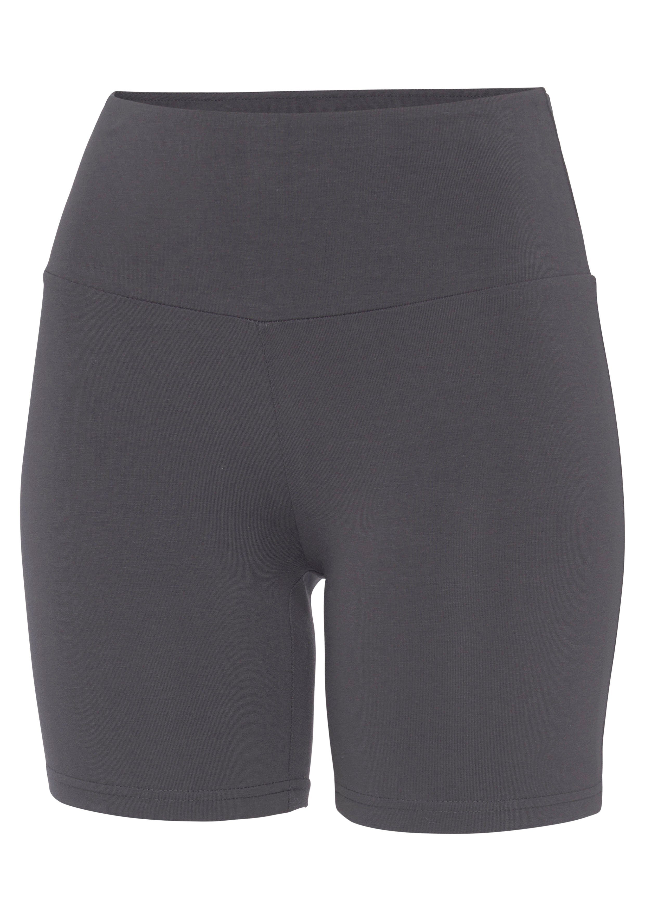 Lascana Short met brede boord en logoprint