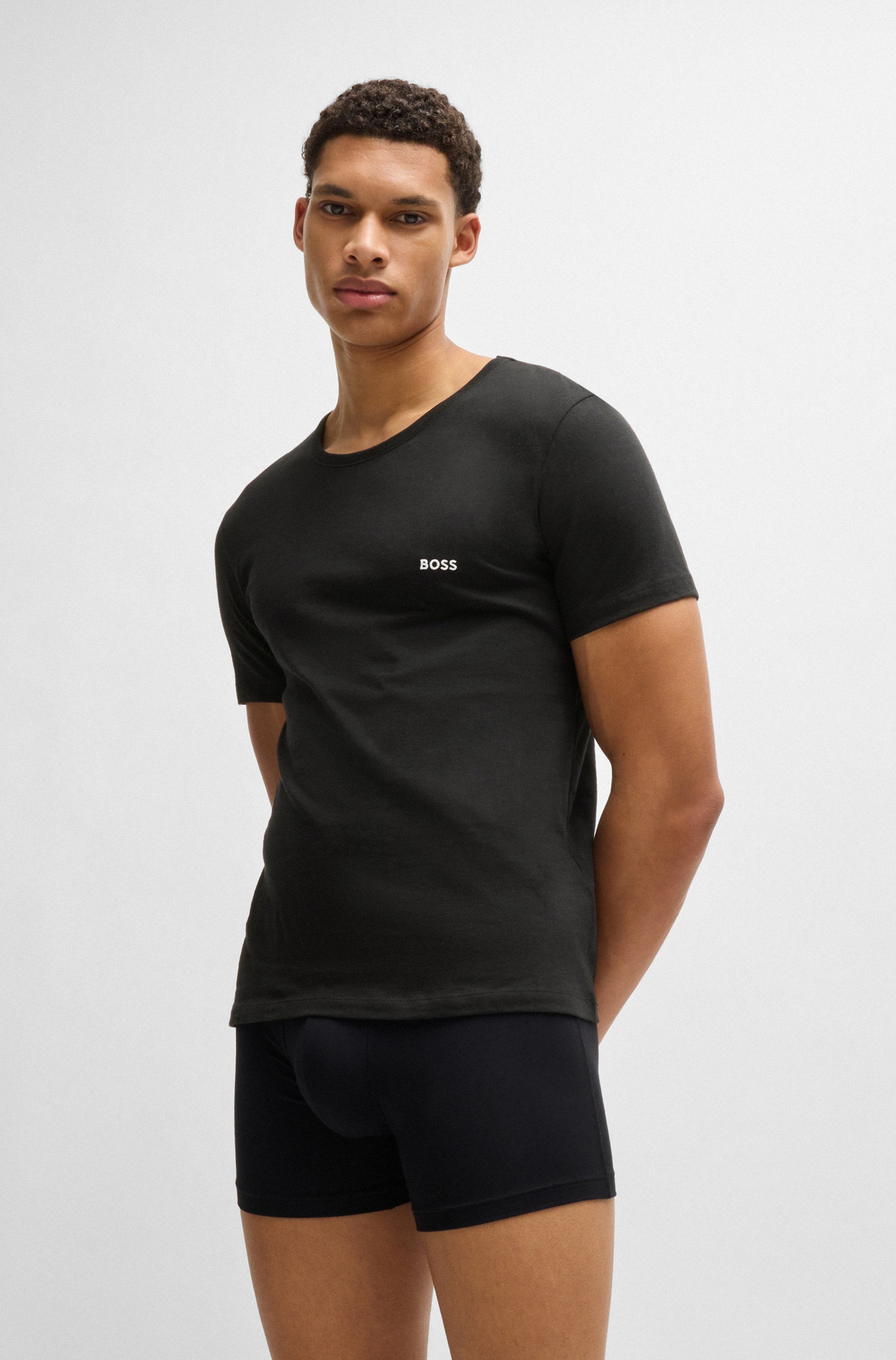 BOSS T-shirt Ronde hals BOSS ONE x David Beckham (3-delig, Set van 3)