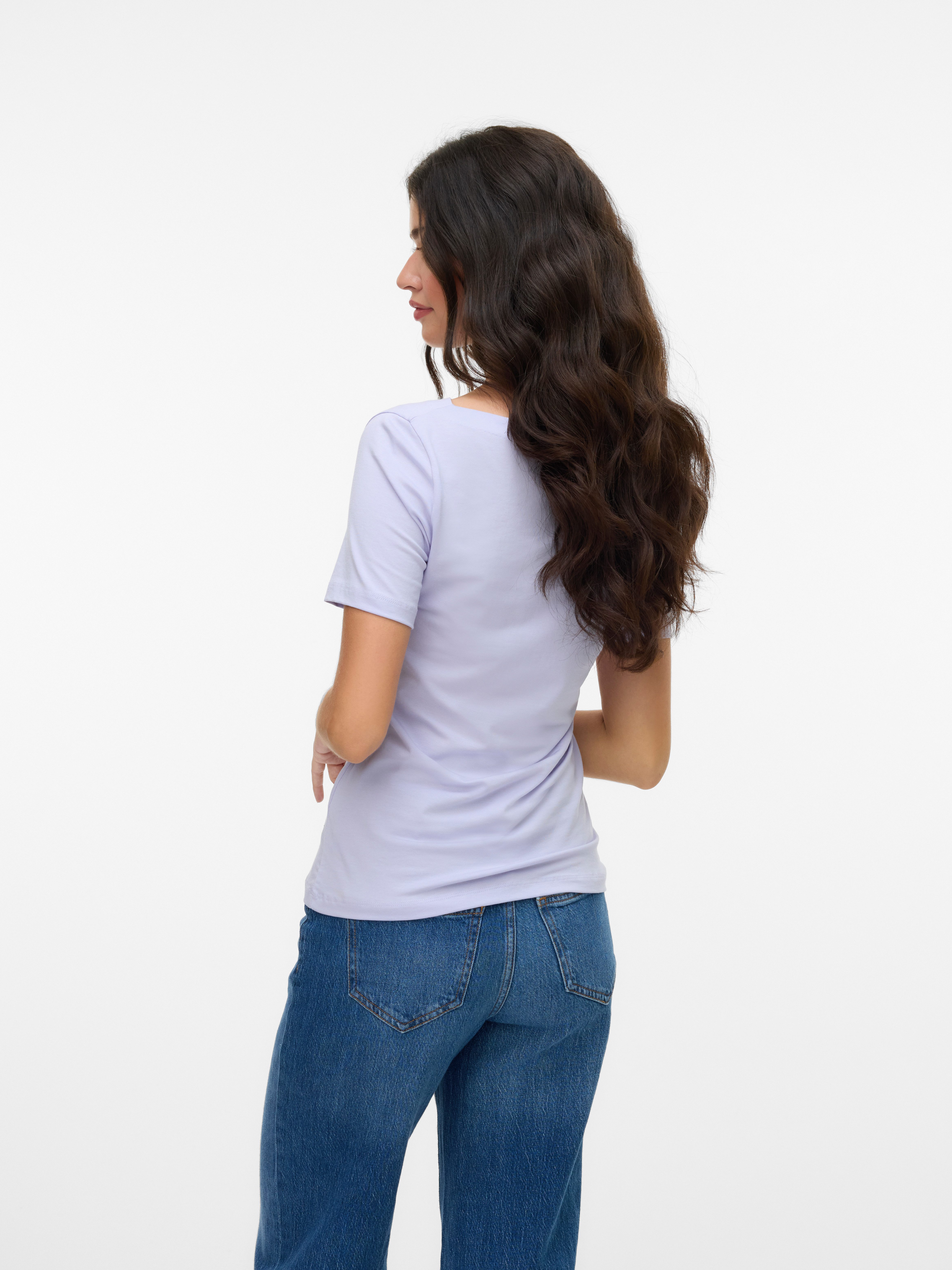 Vero Moda Shirt met korte mouwen VMPANDA MODAL S/S TOP NOOS