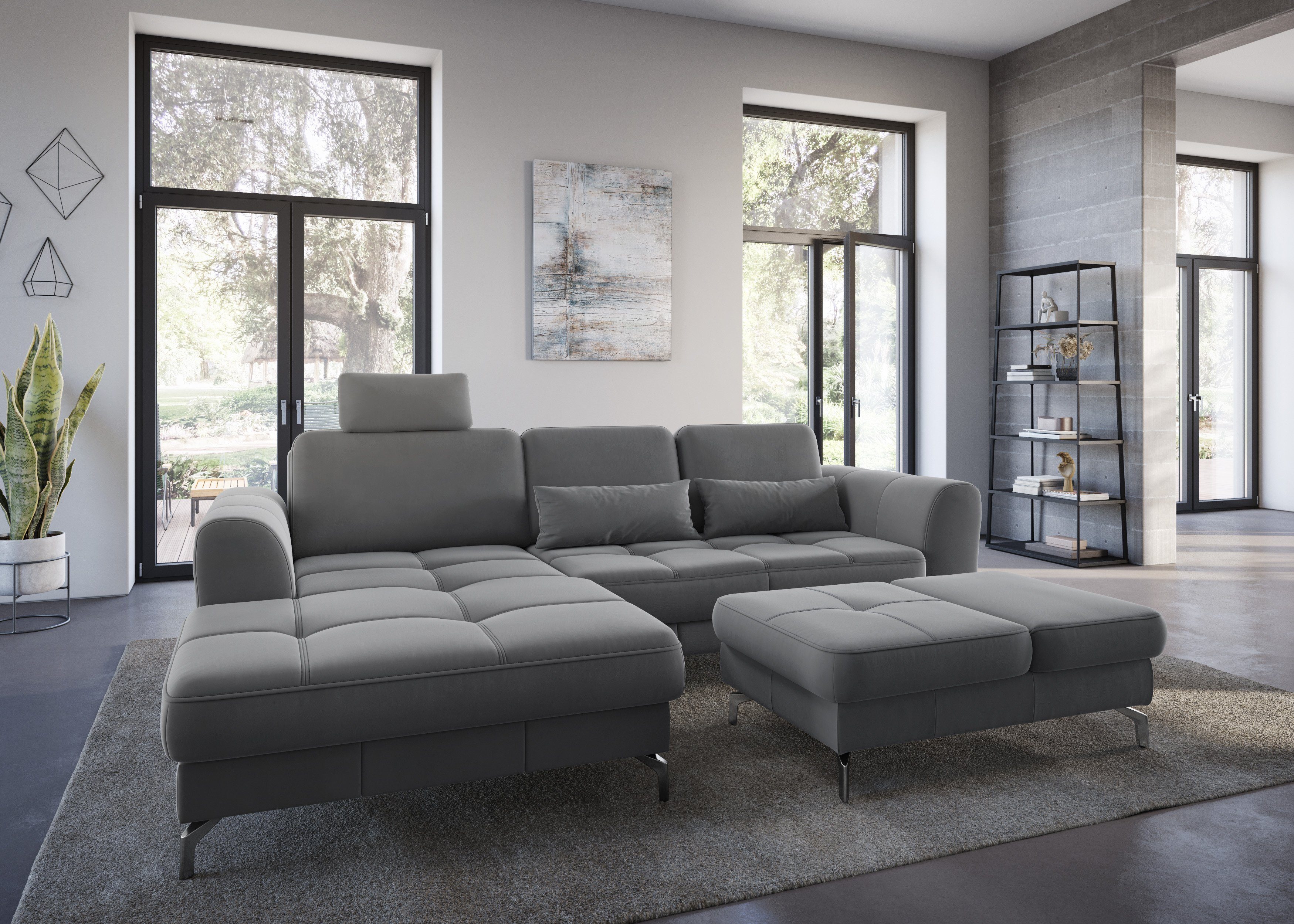 sit&more Hocker Bendigo met inklapfunctie, bodemvrijheid 12 cm, naar keuze in 2 pootkleuren
