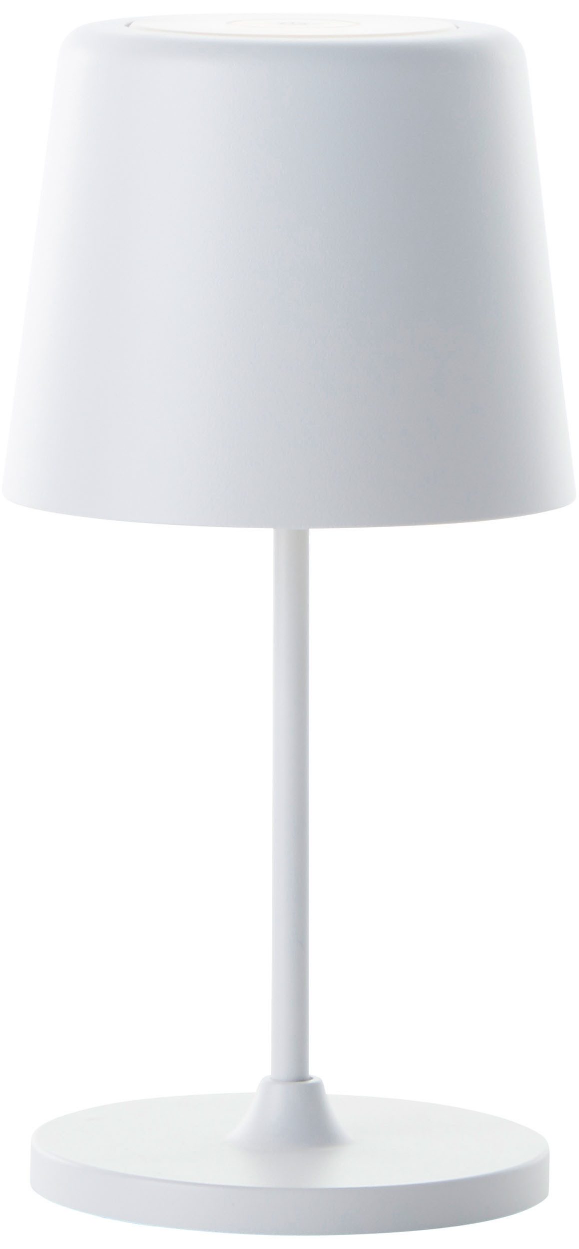 Brilliant Leuchten Led-tafellamp Kaami - mobiele LED buiten tafel lamp 2-delige set 310 lm, touchdimmer, usb, accu, buiten, binnen, acculamp 37 cm hoog (2 stuks)