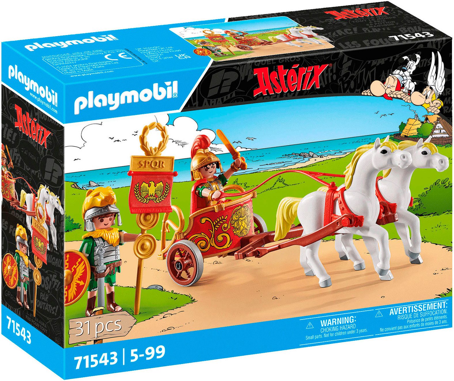 Playmobil® Constructie-speelset Romeinse strijdwagen (71543), Asterix (31-delig)