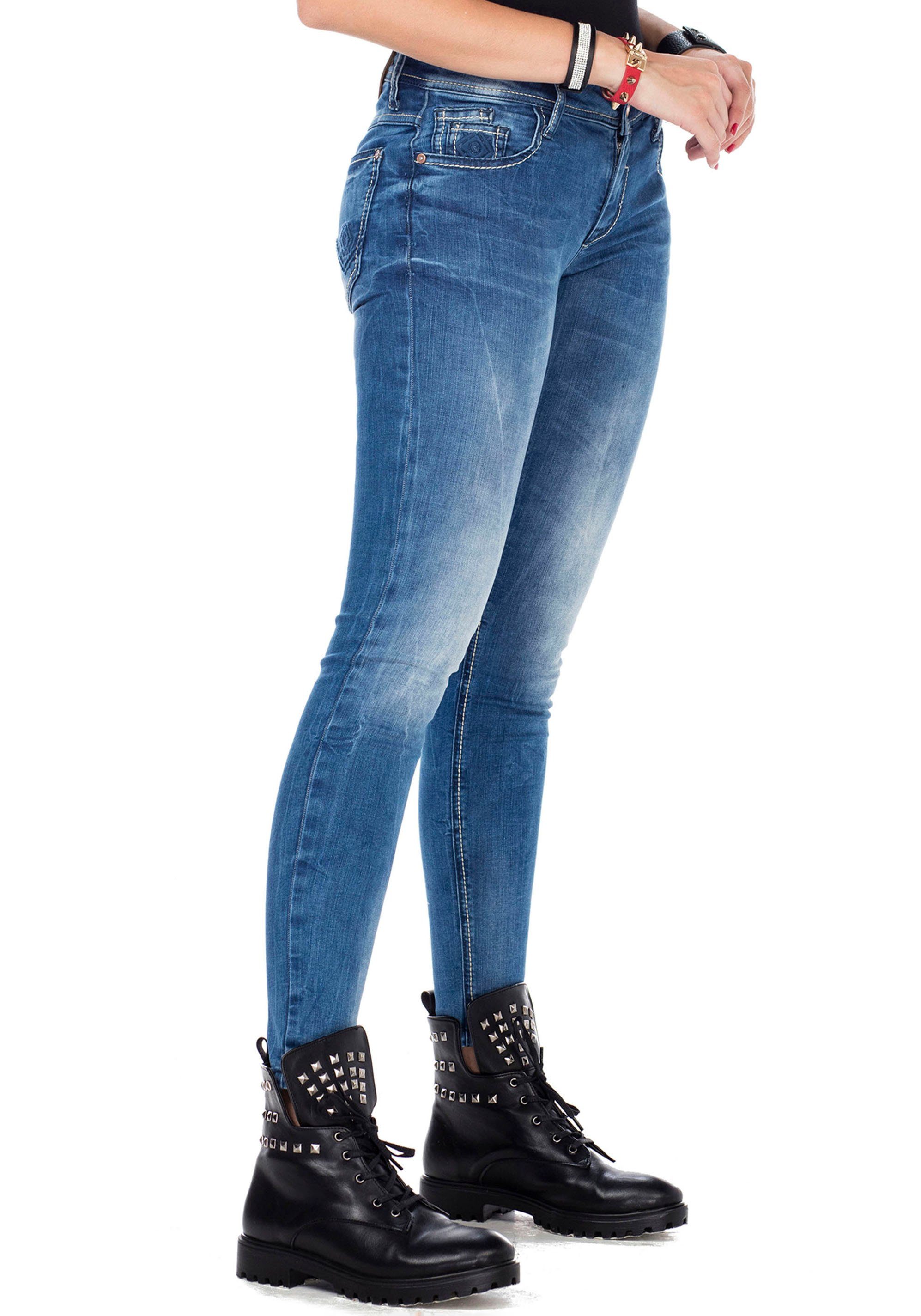 Cipo & Baxx Slim fit jeans met stretch