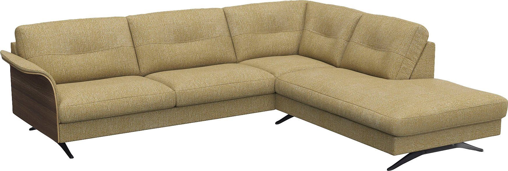 FLEXLUX Hoekbank Glow comfortabel en comfortabel door hoogwaardige zitconstructie, L-vorm