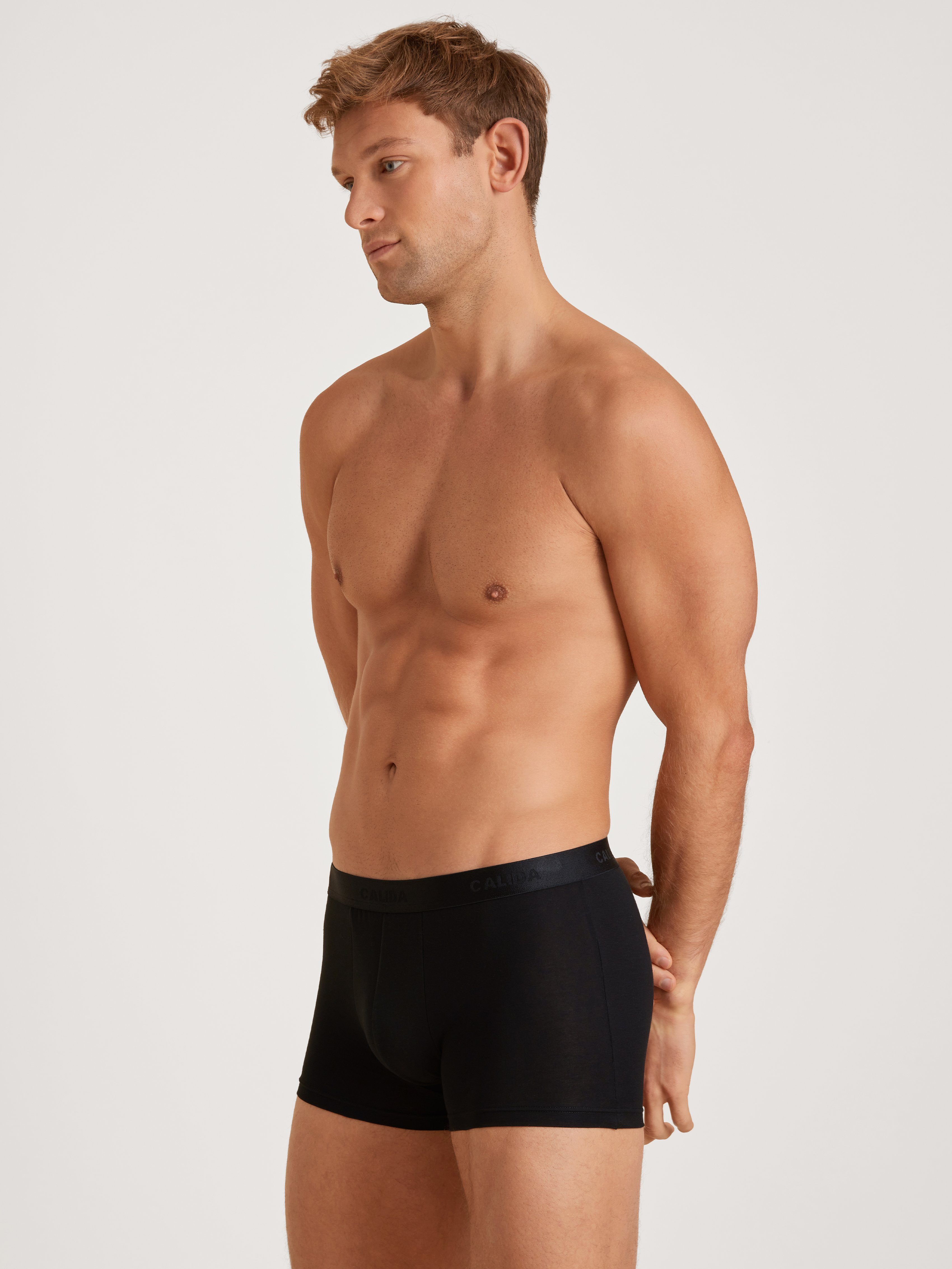 CALIDA Boxershort Evolution met logo-tekst en softband