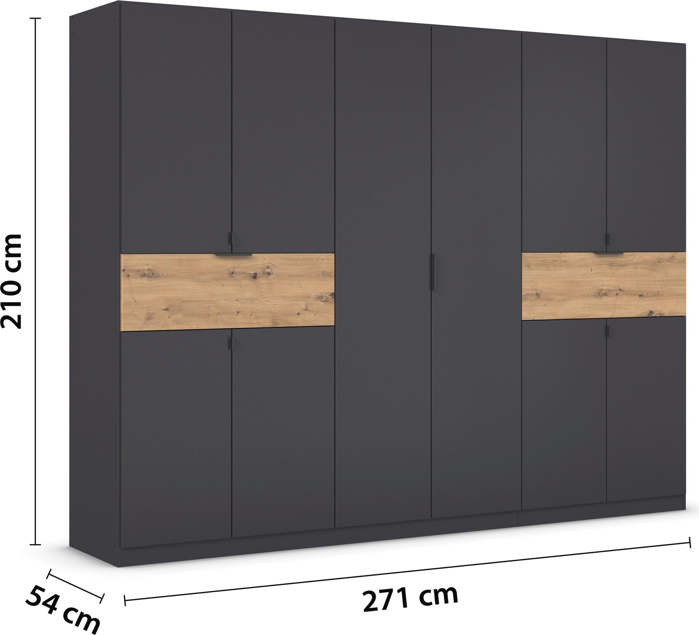 rauch Draaideurkast Kledingkast kast garderobe waskast TICAO met 2 ruime lades, veel opbergruimte made in germany
