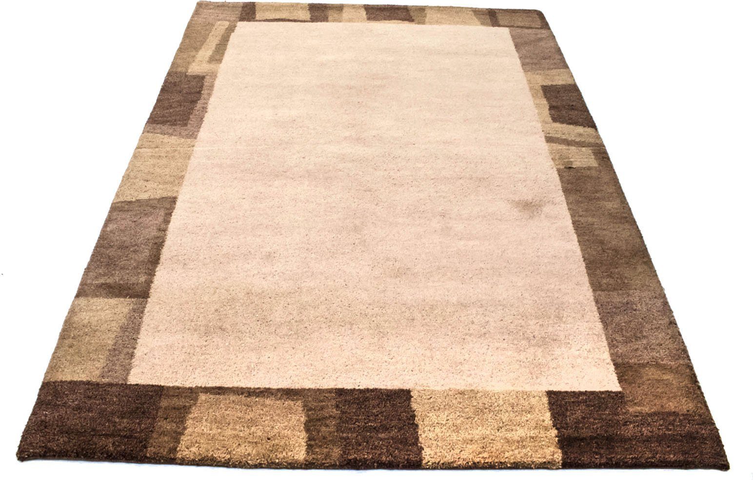 morgenland Wollen kleed Gabbeh-kleed met de hand geknoopt bruin handgeknoopt