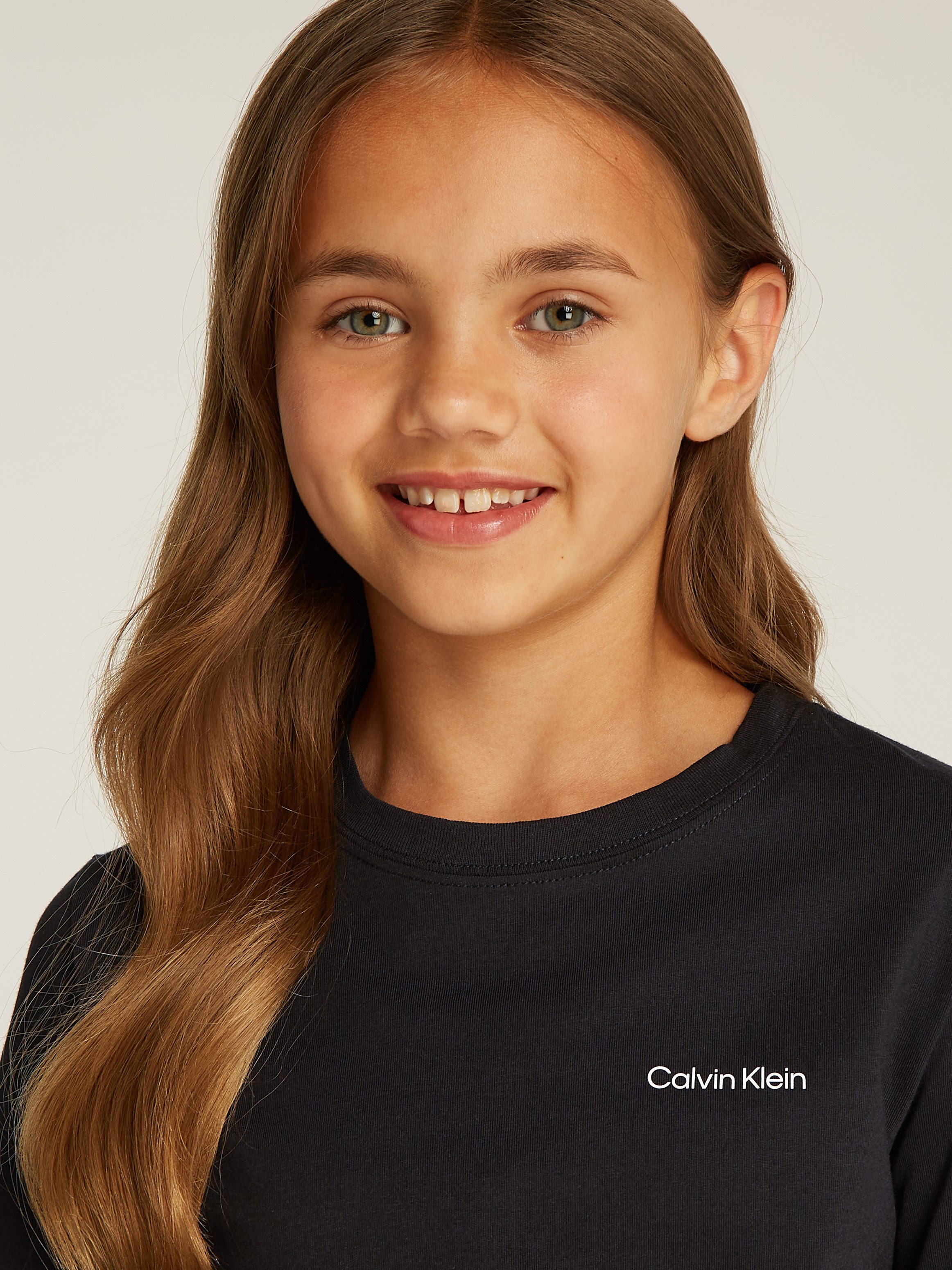 Calvin Klein T-shirt CHEST Inst.Logo Ss T-Shirt voor kinderen tot 16 jaar en met logo-opdruk