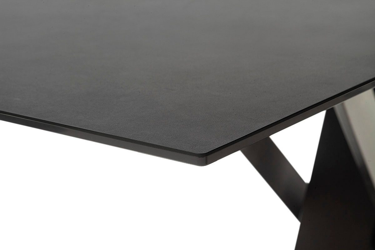 MCA furniture Eettafel MASSARO tafel met voet 160-210 cm Keramiek, metaal, synchronisatie-uittrekmechanisme, uittrekbaar, 6-8 personen