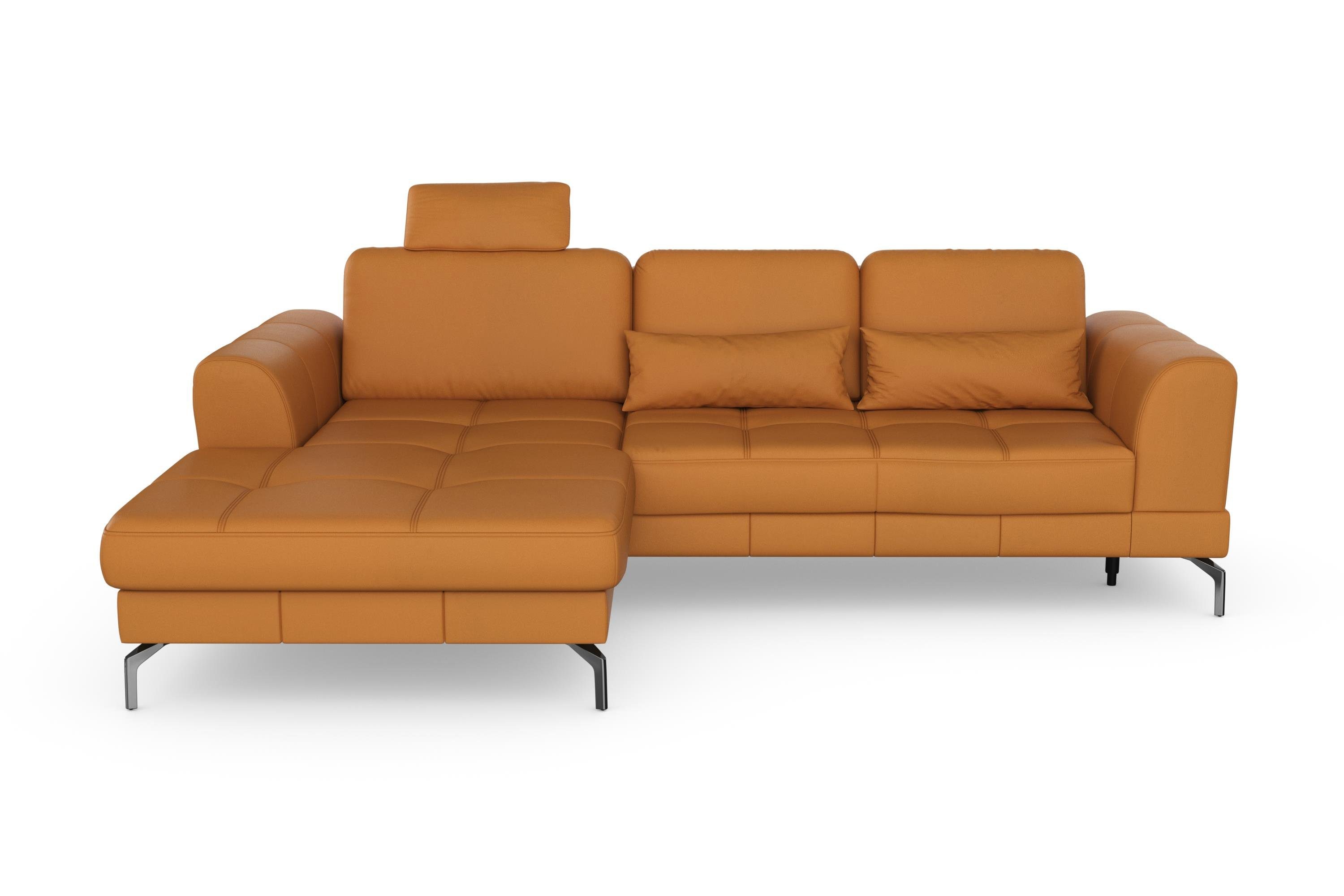 sit&more Hoekbank Bendigo L-vorm inclusief zitdiepteverstelling, bodemvrijheid 15 cm, 2 pootkleuren