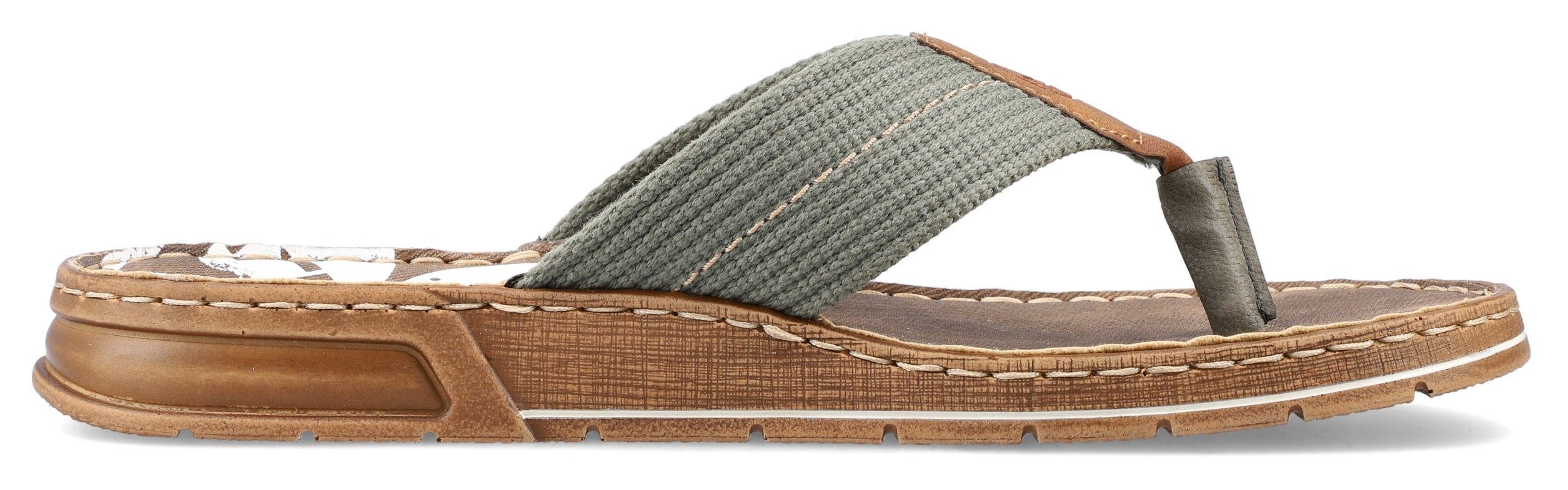 Rieker Teenslippers zomerschoen, slippers, badschoen, zwemschip, met logo-opschrift