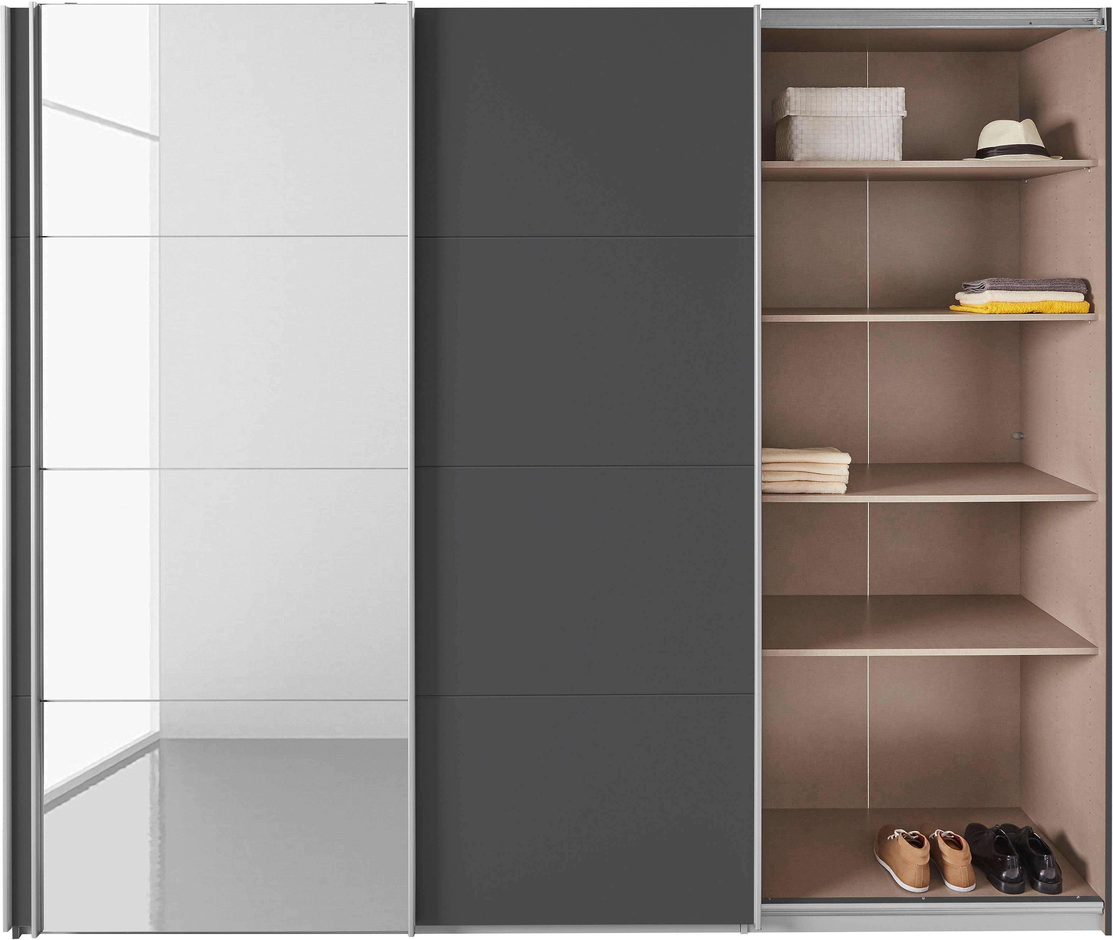 rauch Zweefdeurkast Kledingkast TOMA incl. rek inzet en extra legplanken made in germany
