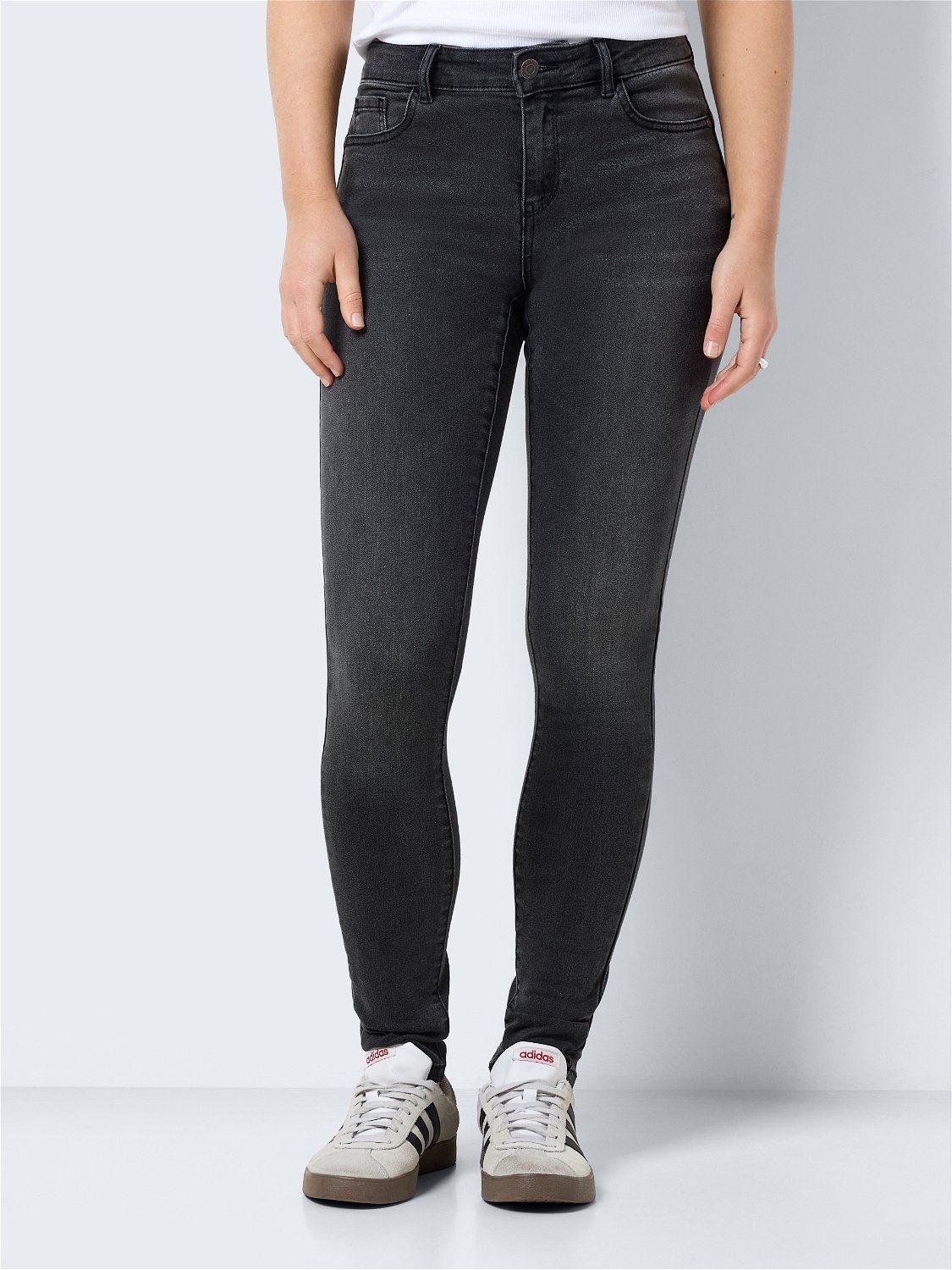 Noisy may Skinny fit jeans NMJEN NW SKINNY SHAPER JEAN JT177DG NOOS dames skinny jeans maat 32 grijs