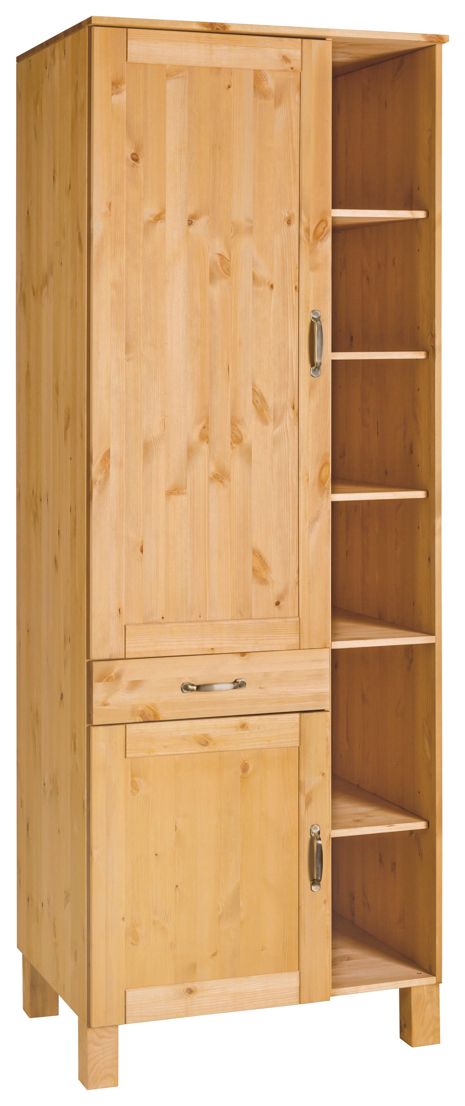 Home affaire Hoge kast Alby hoge kasten maat 75 cm x 205 cm x 60 cm beige