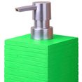 sanilo set badkameraccessoires calero green bestaand uit zeepdispenser en toiletborstel, geribbeld (combi-set, 2-delig) groen